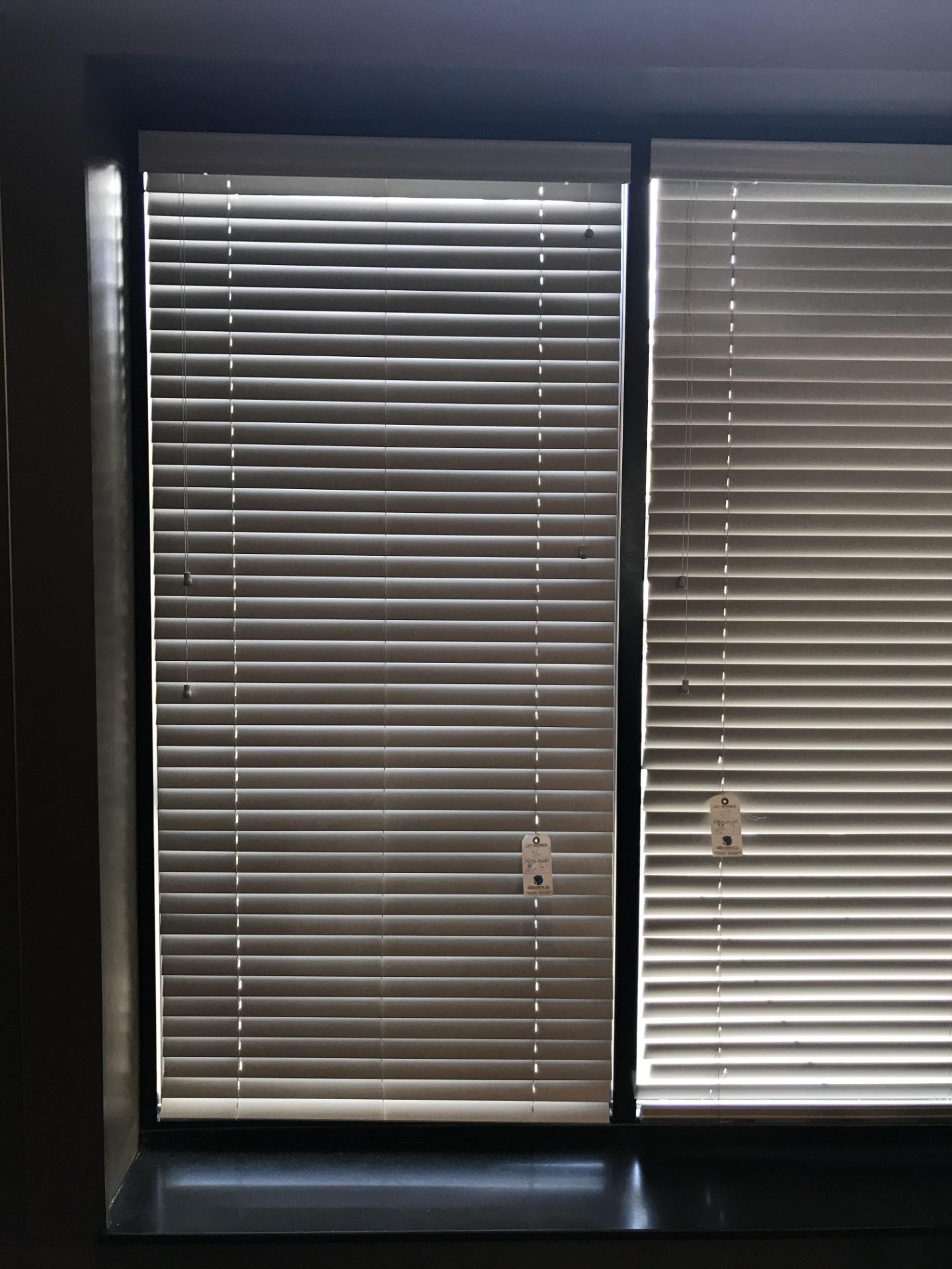 (3) 52" x 80" Hartland Woods by Lafayette Window Venetian Blinds (Wood Slat Material)