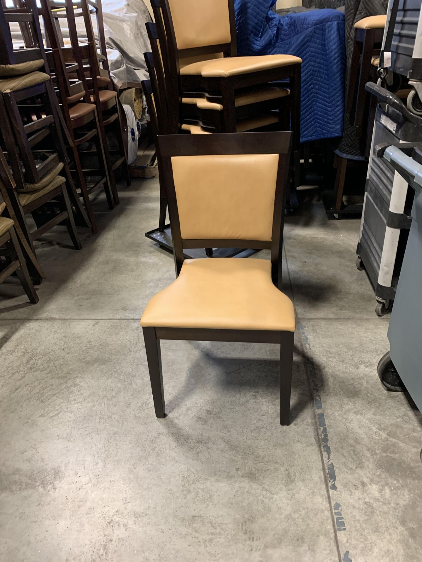 (50) Upholstered Seat & Back Stack Chairs (Very Nice) ($325 Cost New Each) - Image 2 of 2