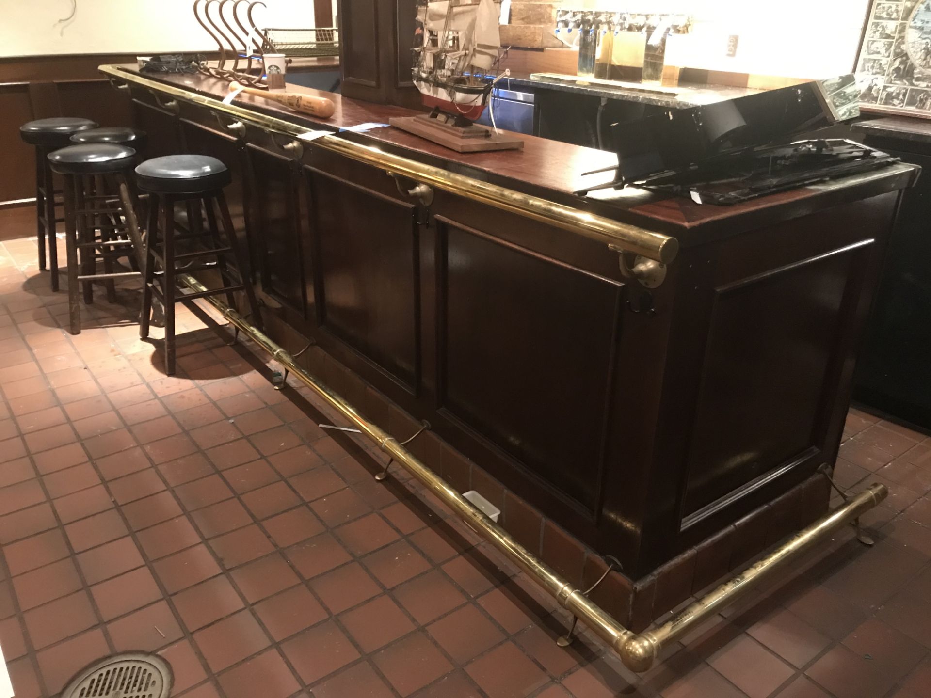 13' x 7' Brass Foot & Elbow Rail