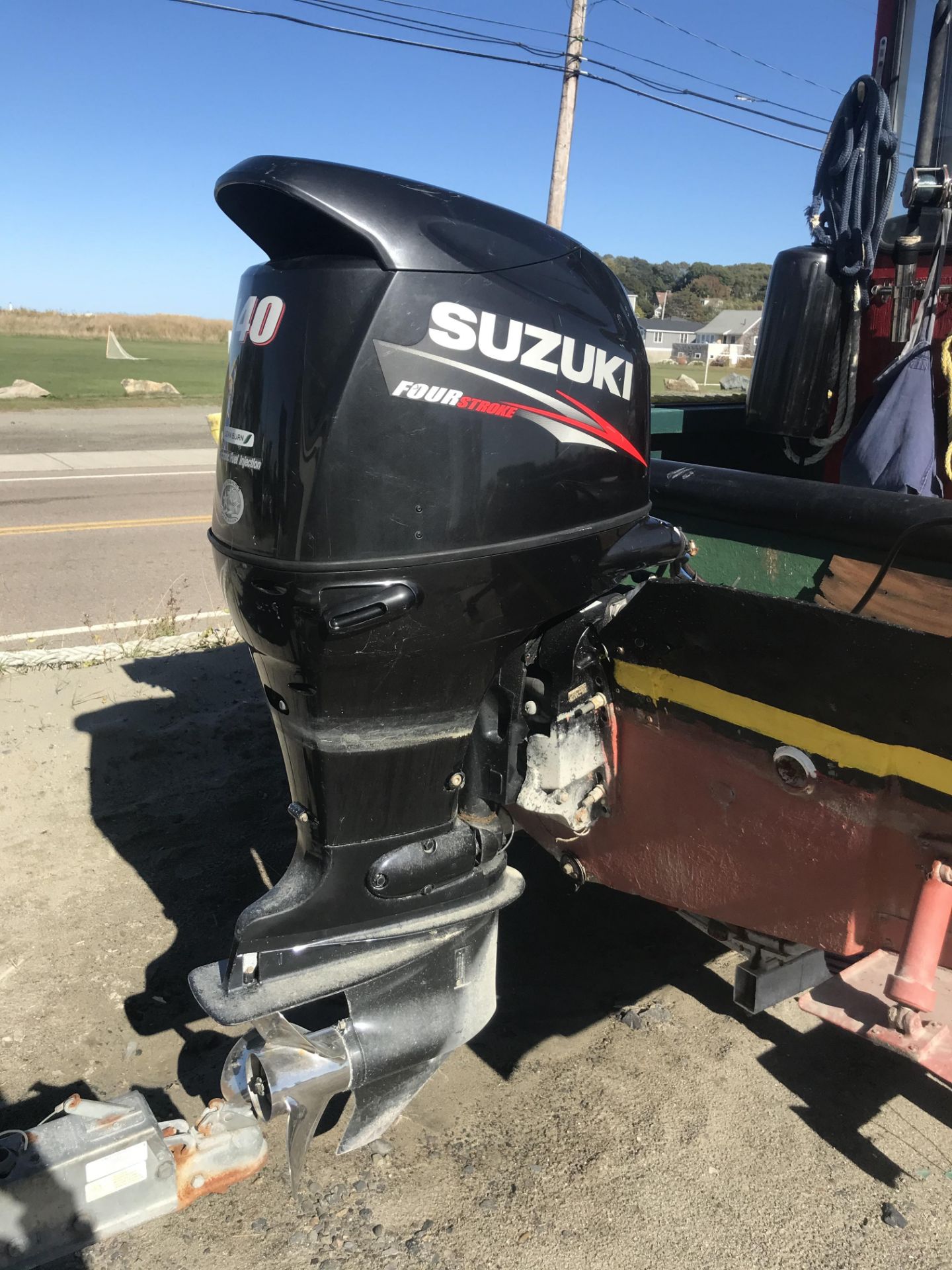 Work Skiff, Approx. 17', Suzuki 4 Stroke 140HP Outboard, Enclosed Console, Garmin 440 GOS, - Image 2 of 4