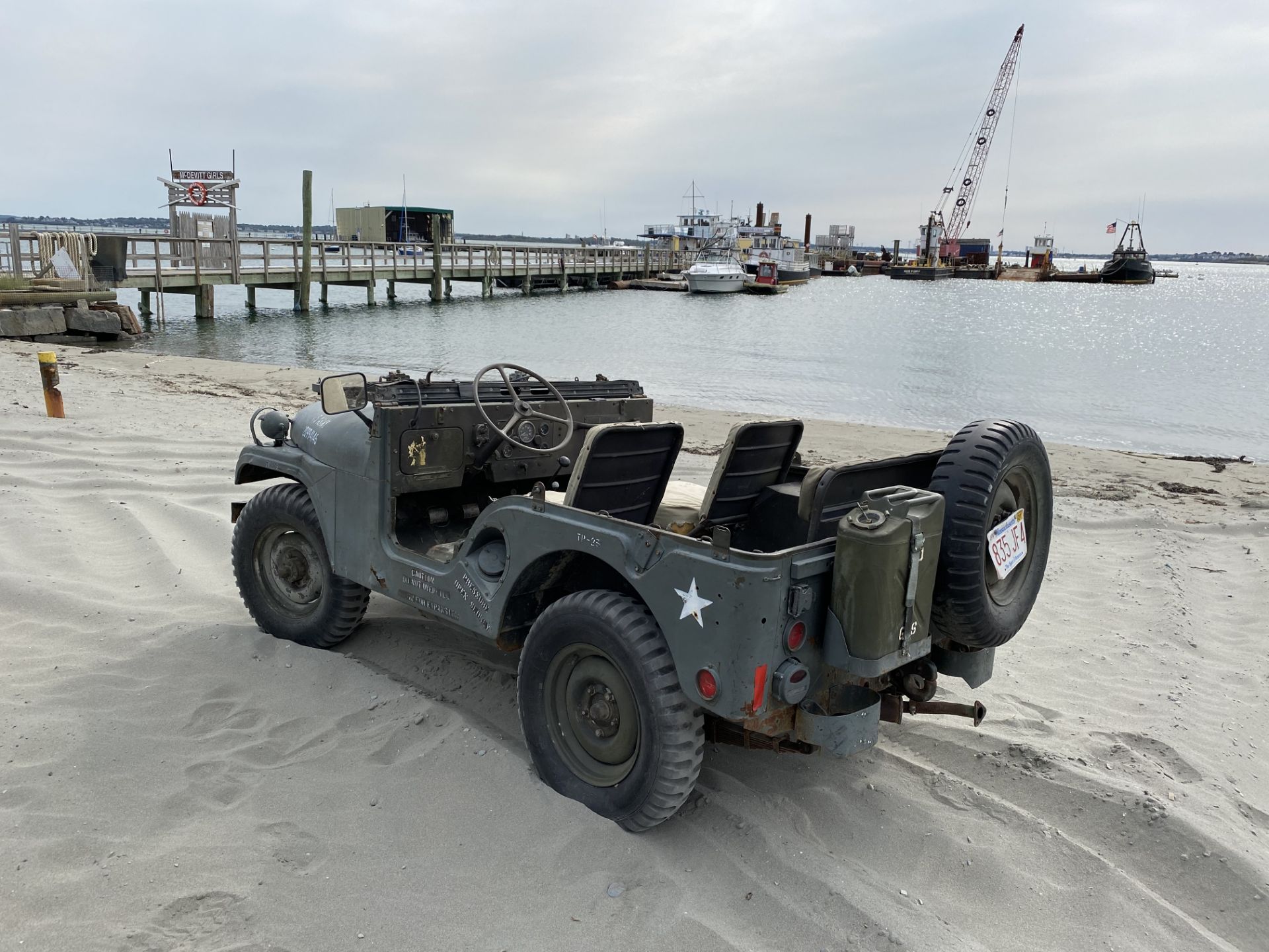 1953 Willys Army Jeep, M38A1, 4x4, 4 Cylinder Gas, 1/4 Ton, Good Glass, 2 Canopies(1 Original) Runs, - Image 2 of 17