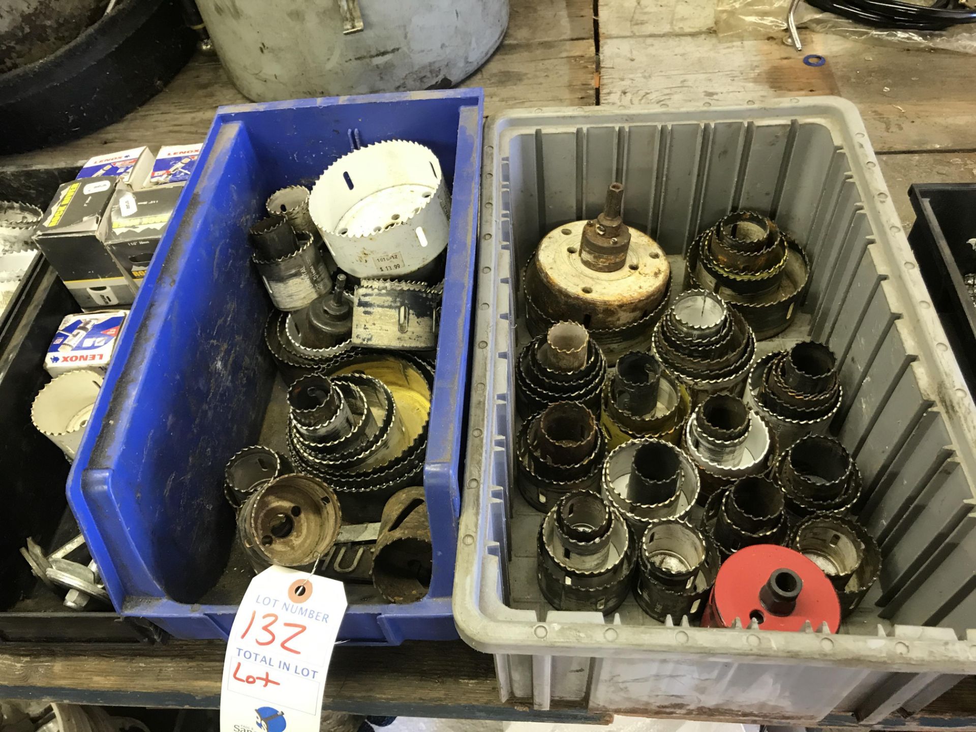 {LOT} Hole Saw Bits in 4 Bins