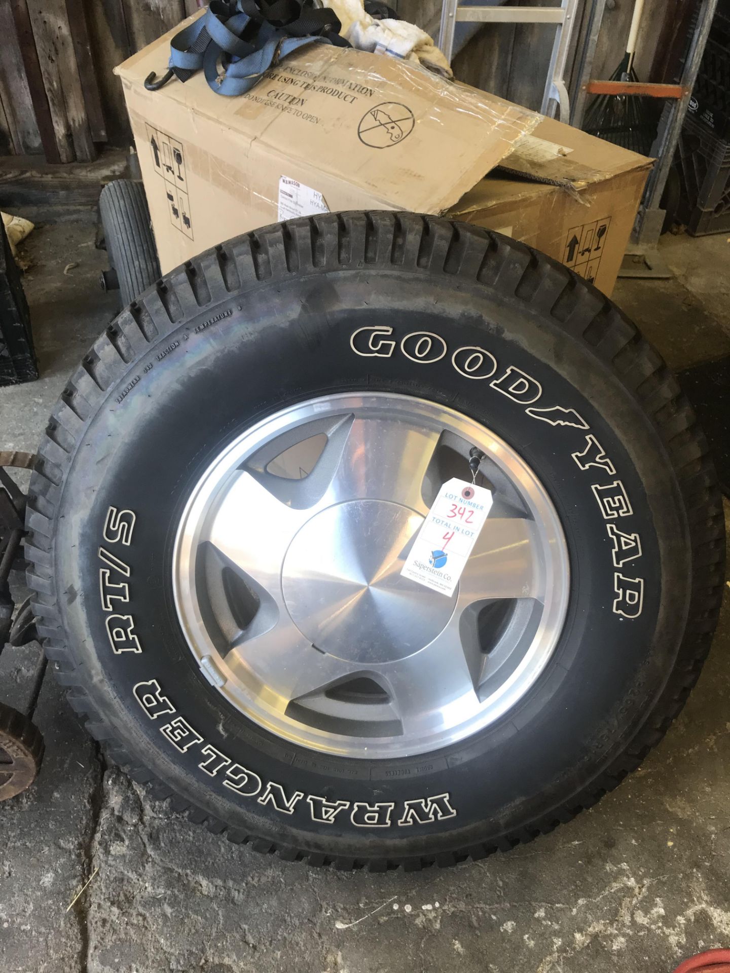 (4)Stock GM Rim and Tire 265/75r16 rt/s Goodyear