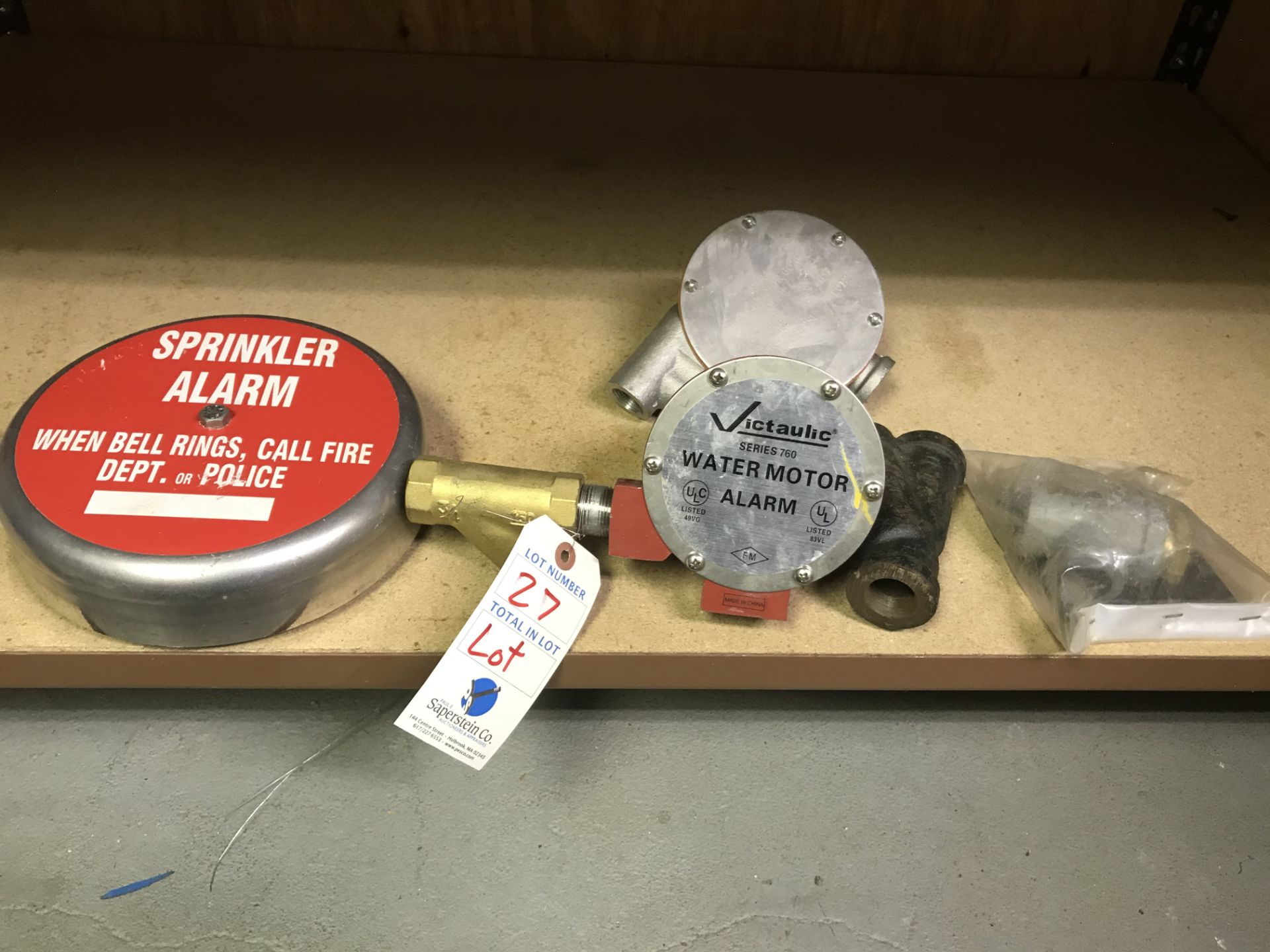 {LOT} On Bottom Victaulic Series 760, Astra #E, Gongs, Sprinkler Alarm,