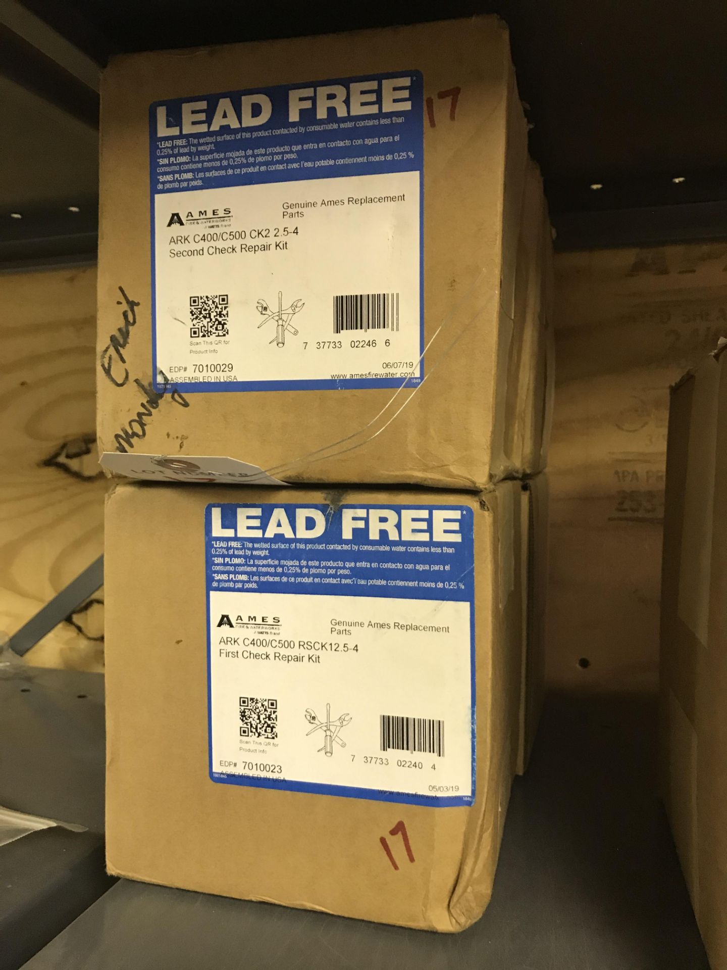 (4) Lead Free Arc #C400/C500 Second Check Repair Kits