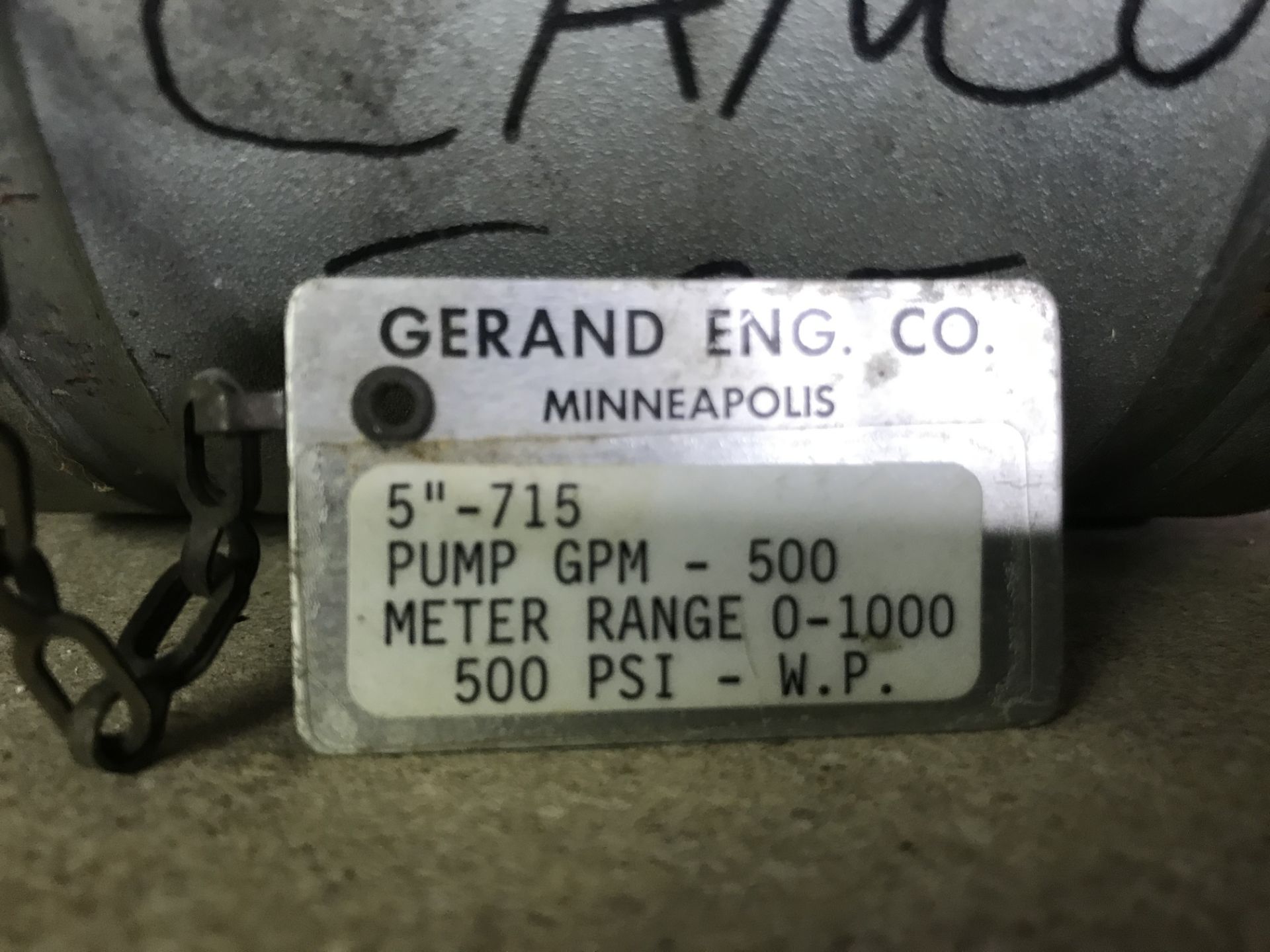 Gerand #K-500-5 500 Psi W.P. 5" to 2" Pipe Diameter - Image 3 of 3