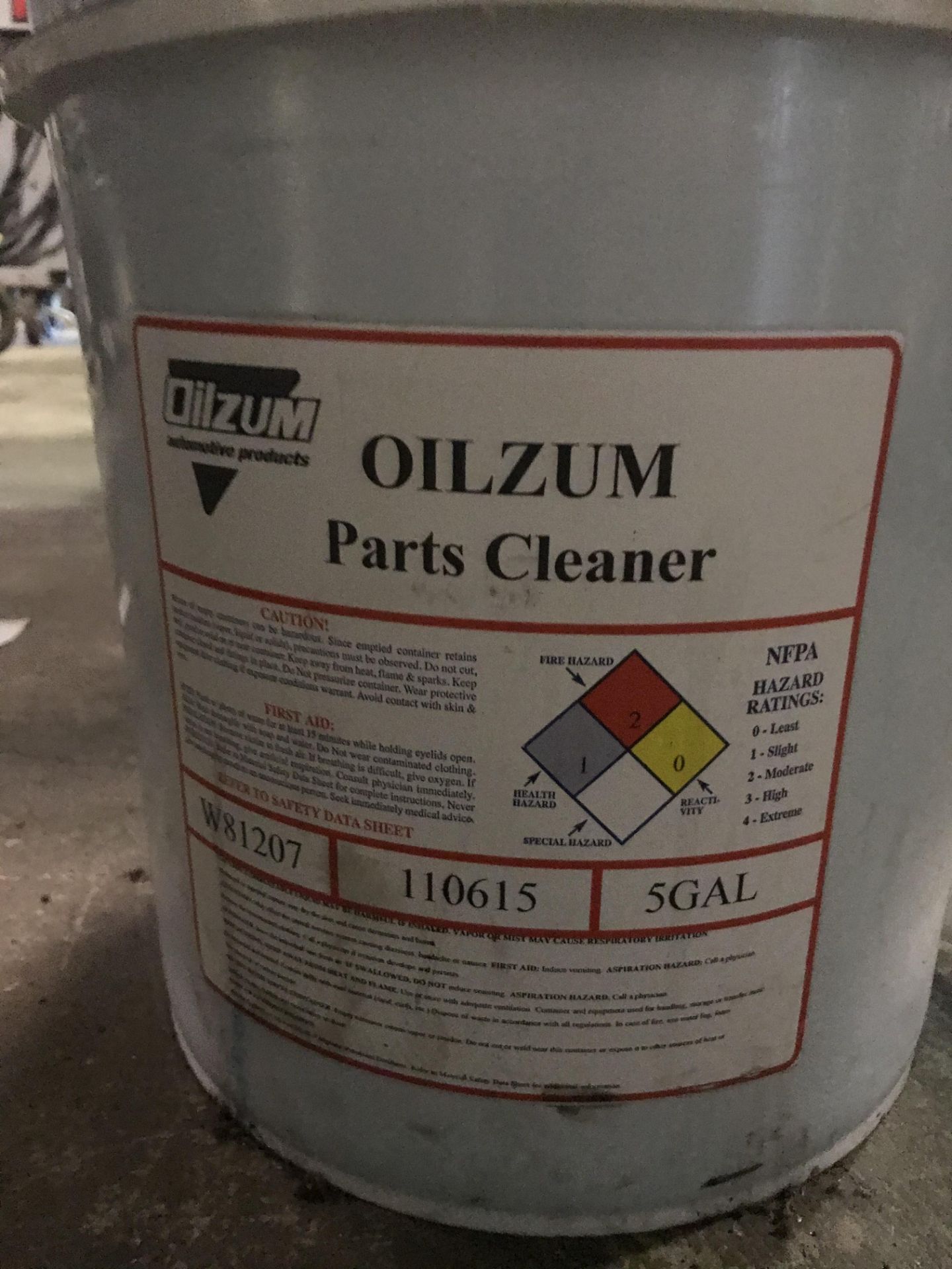 Barrel Mounted Parts Cleaner w/ (2) 5 Gallon Solvents - Image 2 of 3