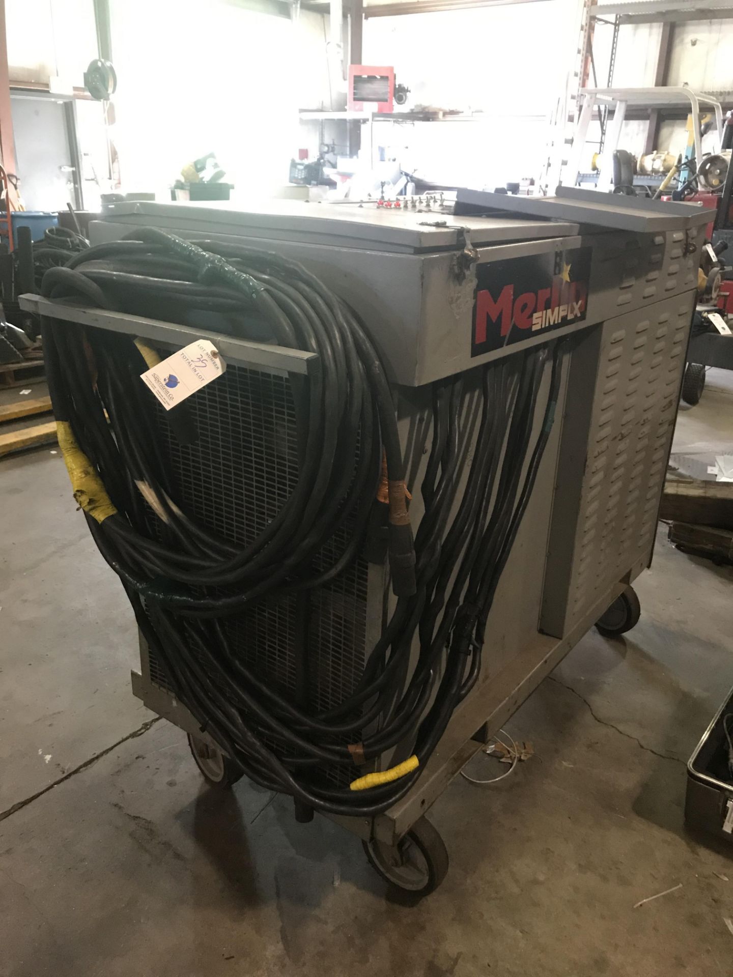 Merlin Simplex II400 Load Bank W/ Cables Attached to Machine 3 Phase, 3 Wire, 240/480V