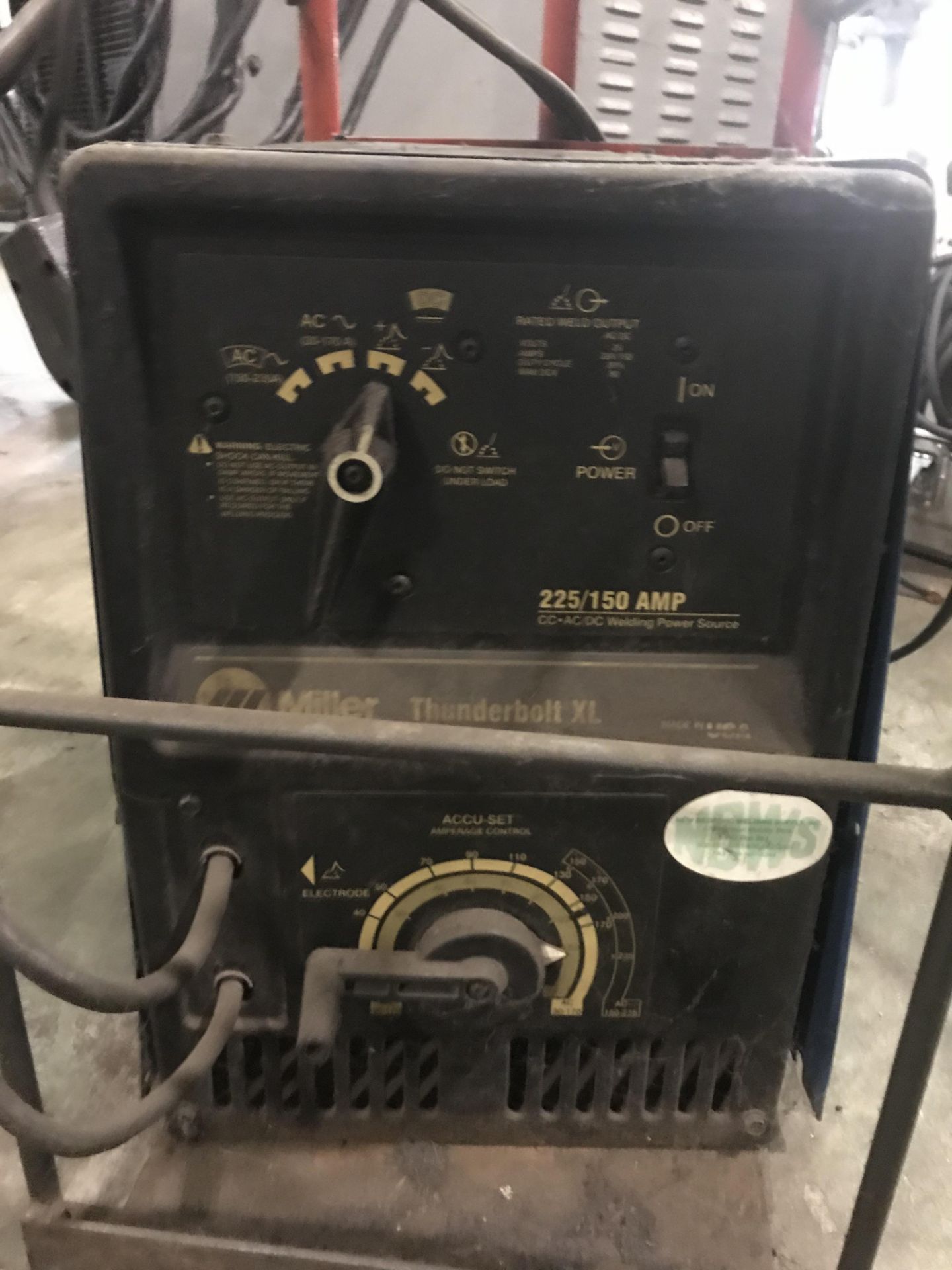 Miller Thunderbolt AC/DC 225/150 Welding Power Source w/ Cart - Image 2 of 2