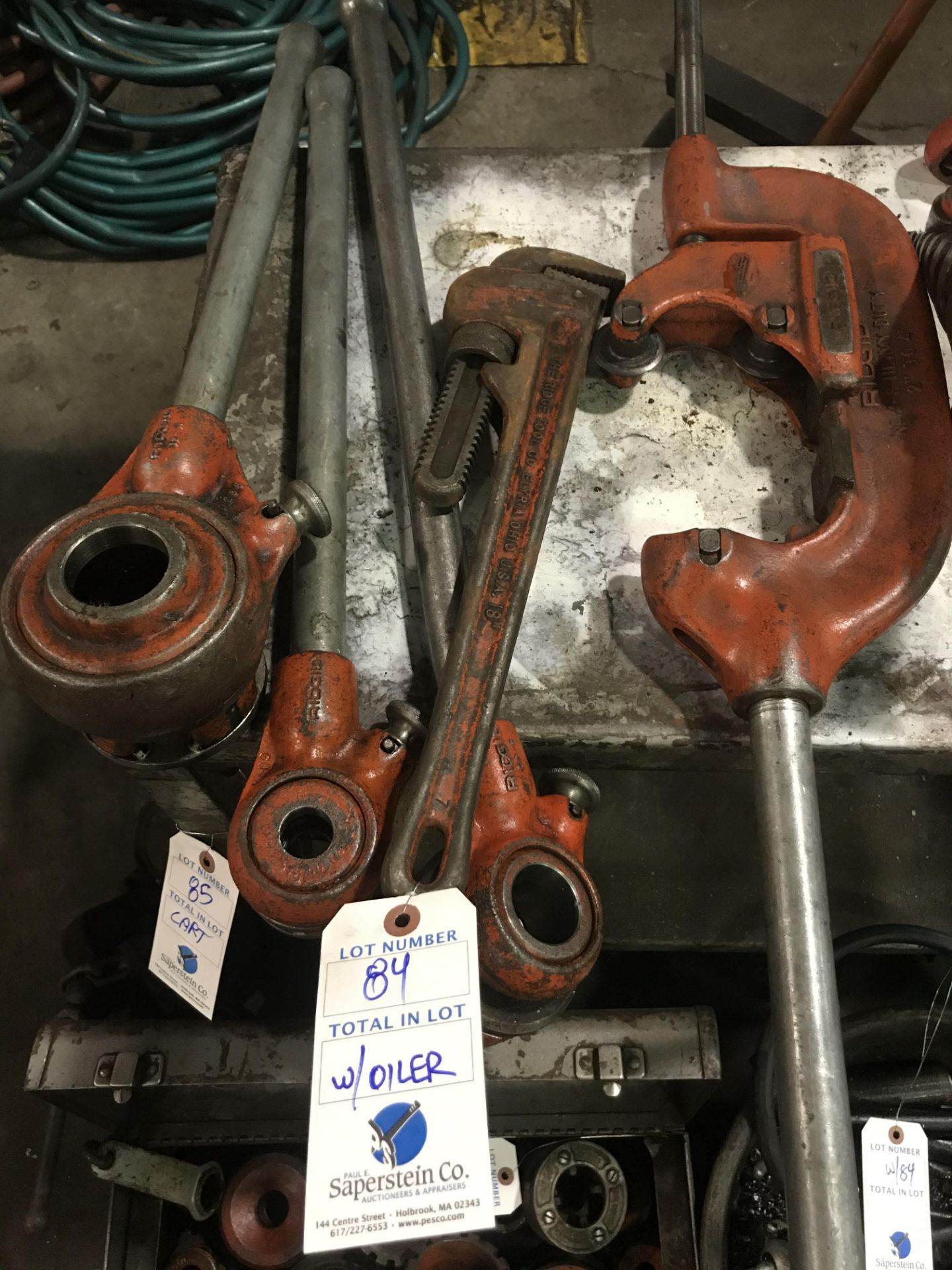 [LOT] Rigid Threading Heads w/ Handle Wrench and Oiler