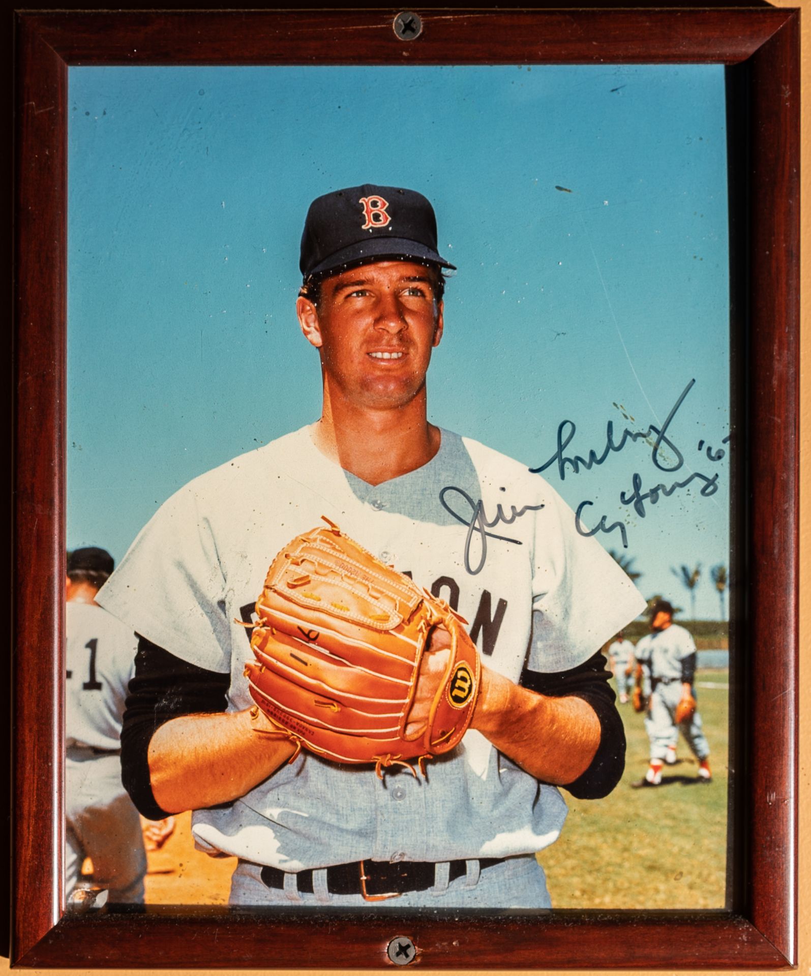 Jim Lonborg Red Sox Signed Framed Photo "Jim Lonborg Cy Young 67" 9"x11"