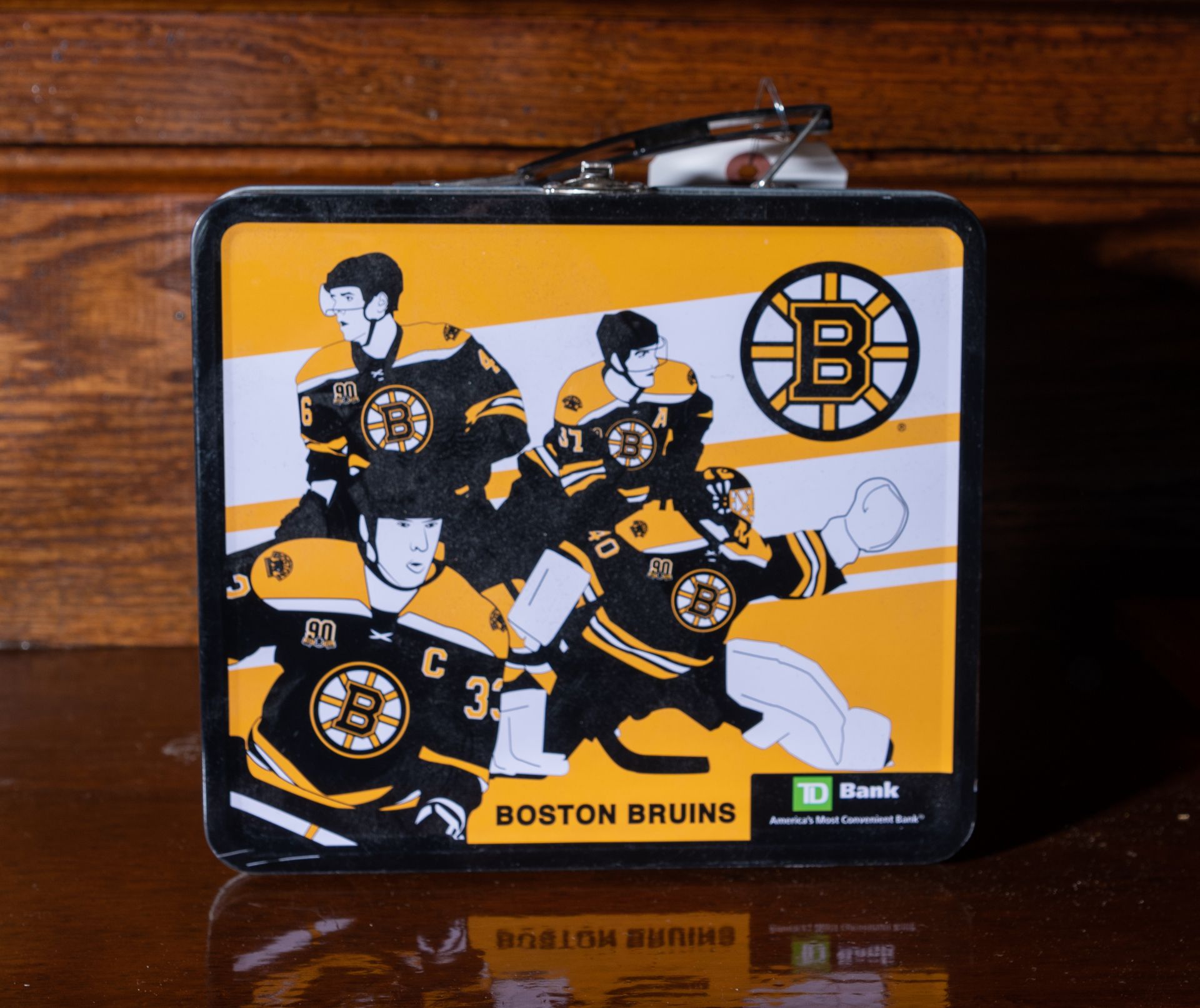 Boston Bruins Metal Lunch Box w/ TD Bank Logo - Image 3 of 4