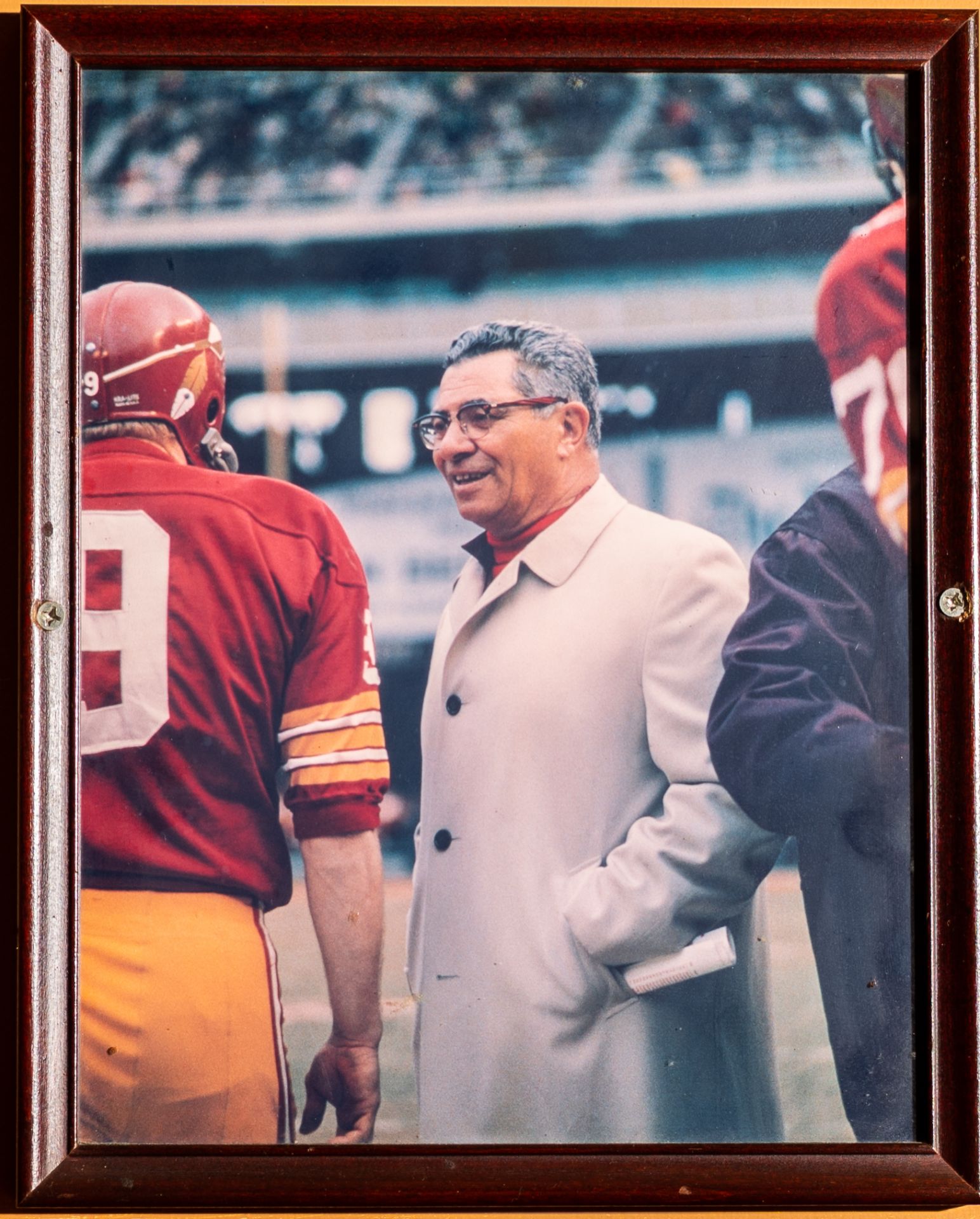 Vince Lombardi Sonny Jurgensen Framed Photo 12"x15"