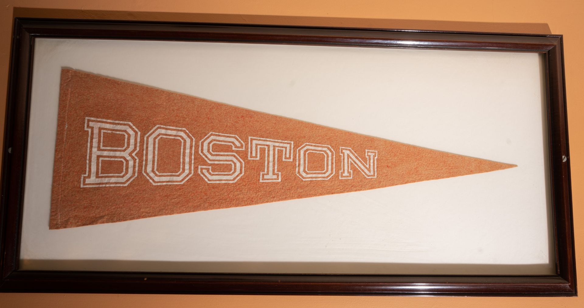 Boston Framed Pennant 38"x 18"