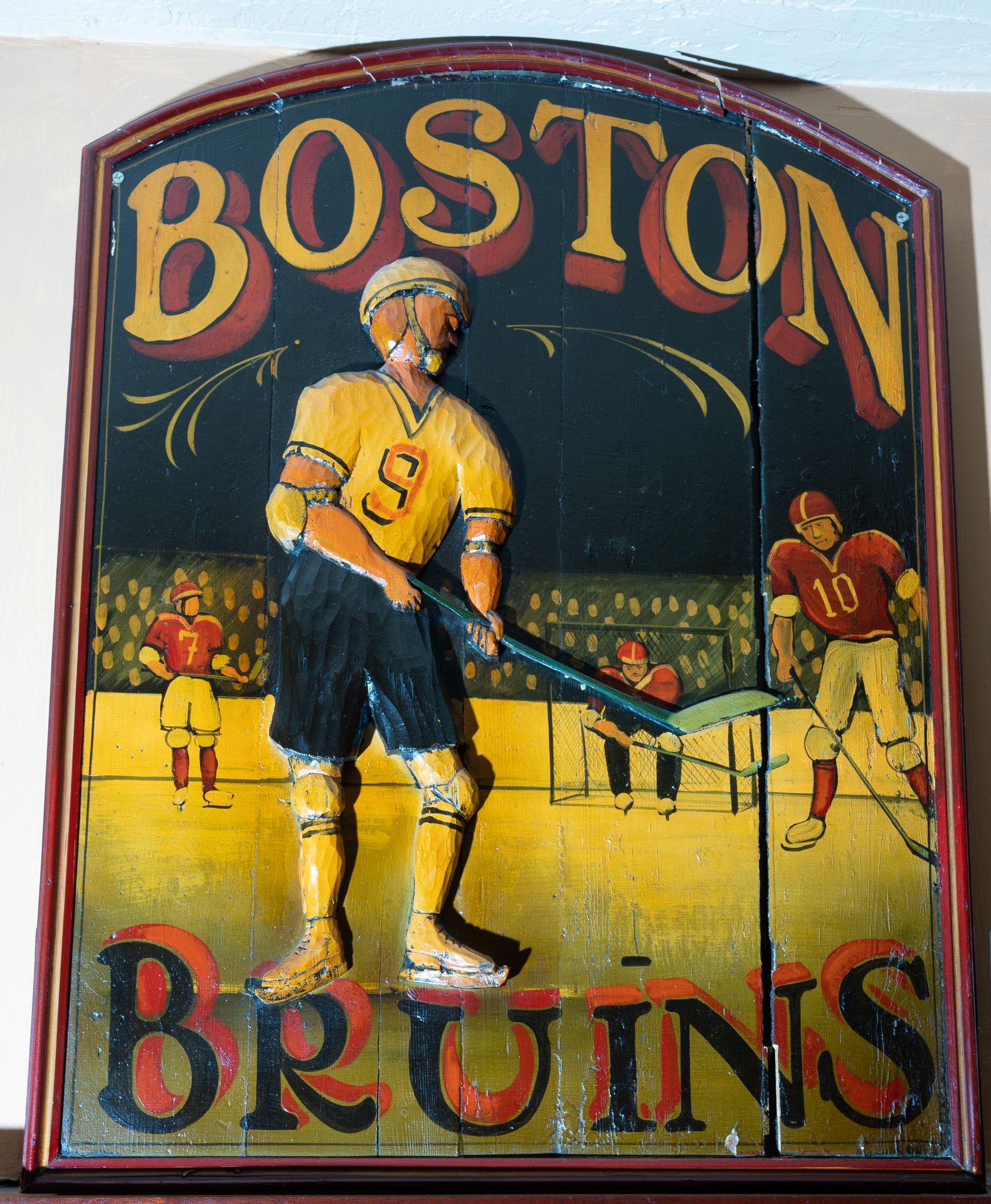 3d Wood Plaque Boston Bruins 28"x36"