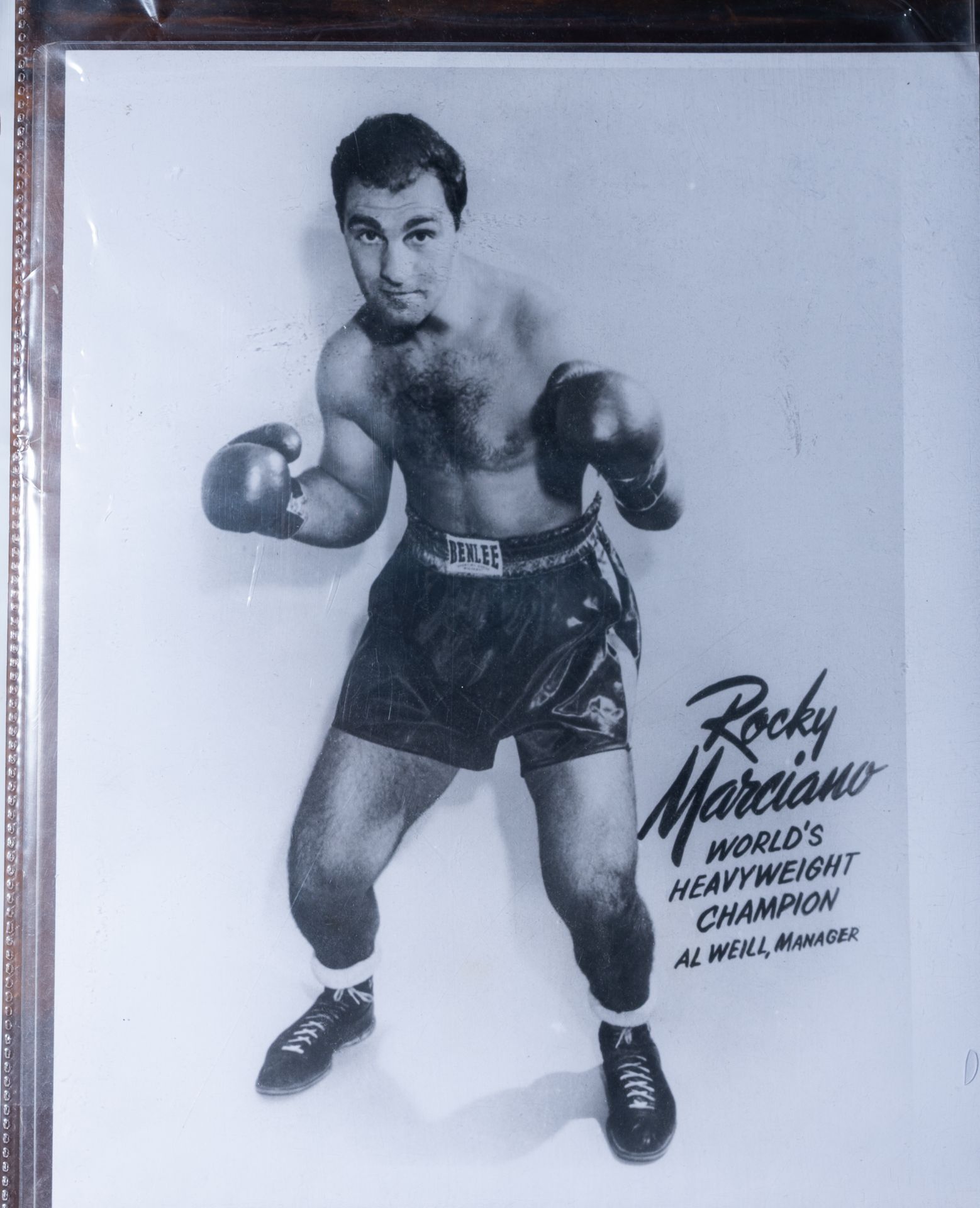 Laminated Rocky Marciano Photo 8.5x10"