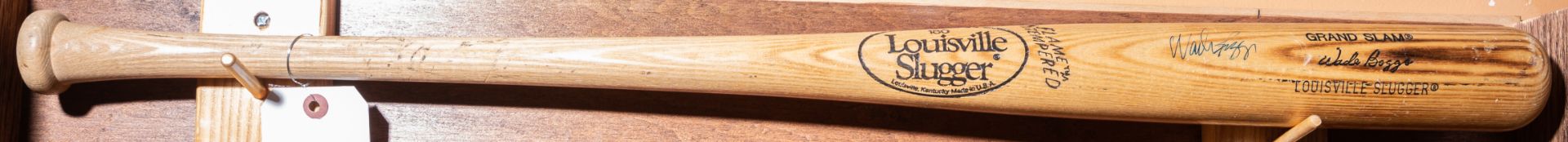 Autographed Louisville Slugger Wood Baseball Bat Stamped and Signed "Wade Boggs"
