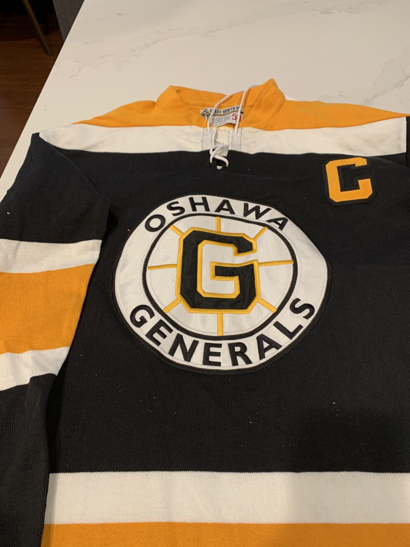 Bobby Orr Autographed Oshawa Generals Captains Jersey (Junior League) Not Game Worn. Has COA Tag. - Image 3 of 6