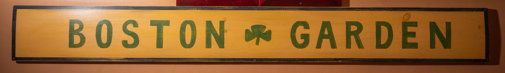 Boston Garden All Wood Sign Facsimile Size: 8' x 11"