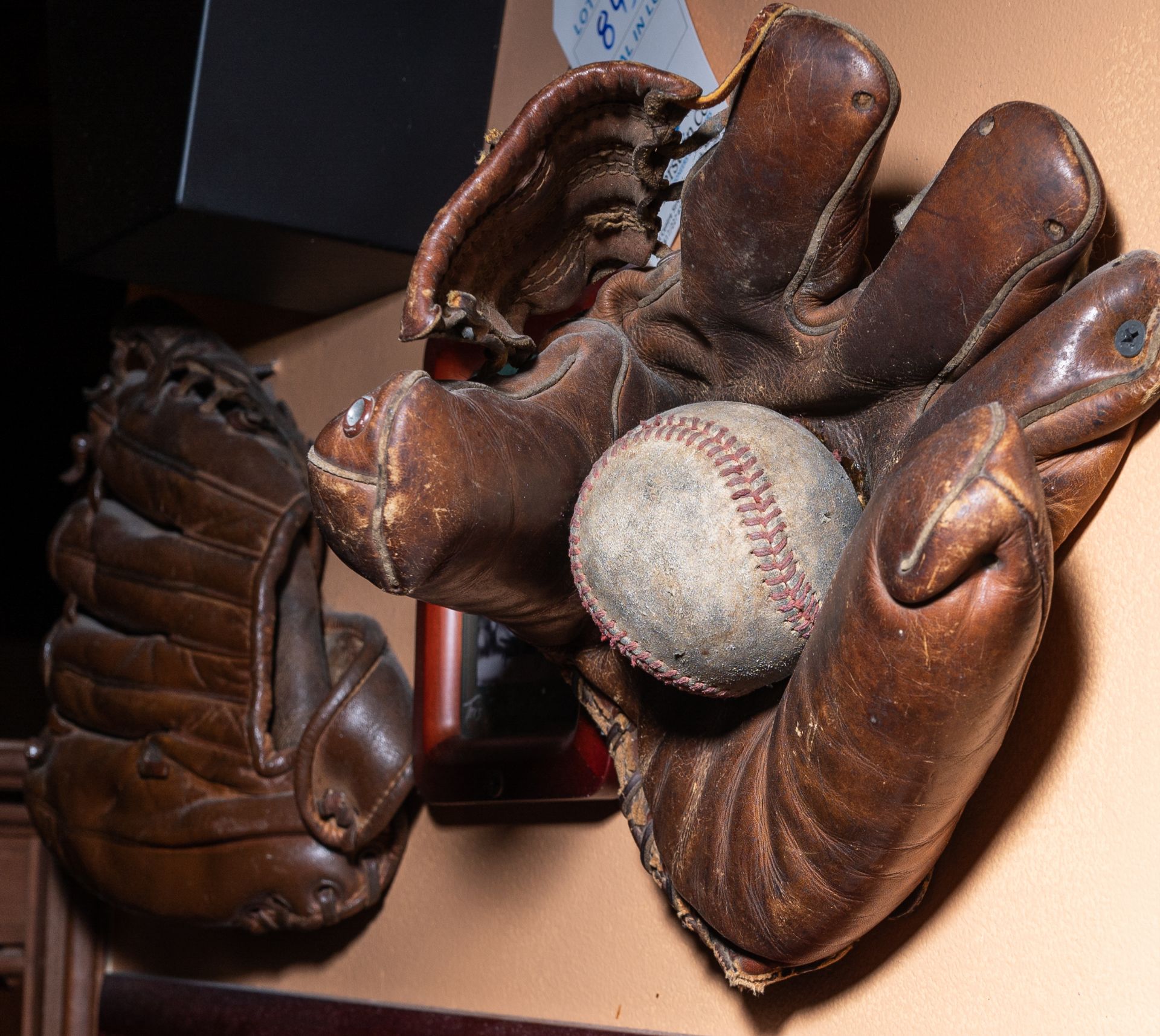 [Lot] Asst. Sports Décor C/o: Balls, Gloves, Etc.