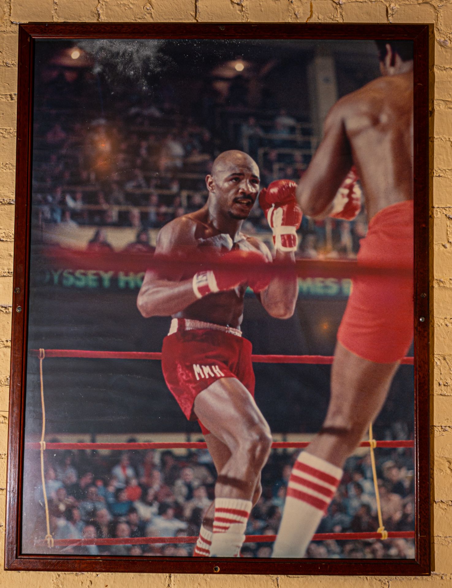 Marvin Hagler Action Framed Photo 32"x42"