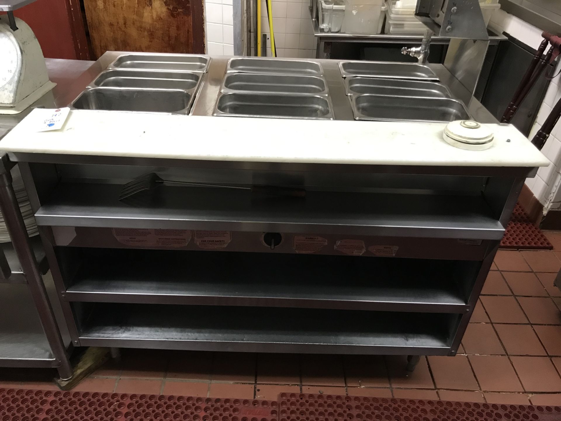 3 Full Pan Gas Steam Table