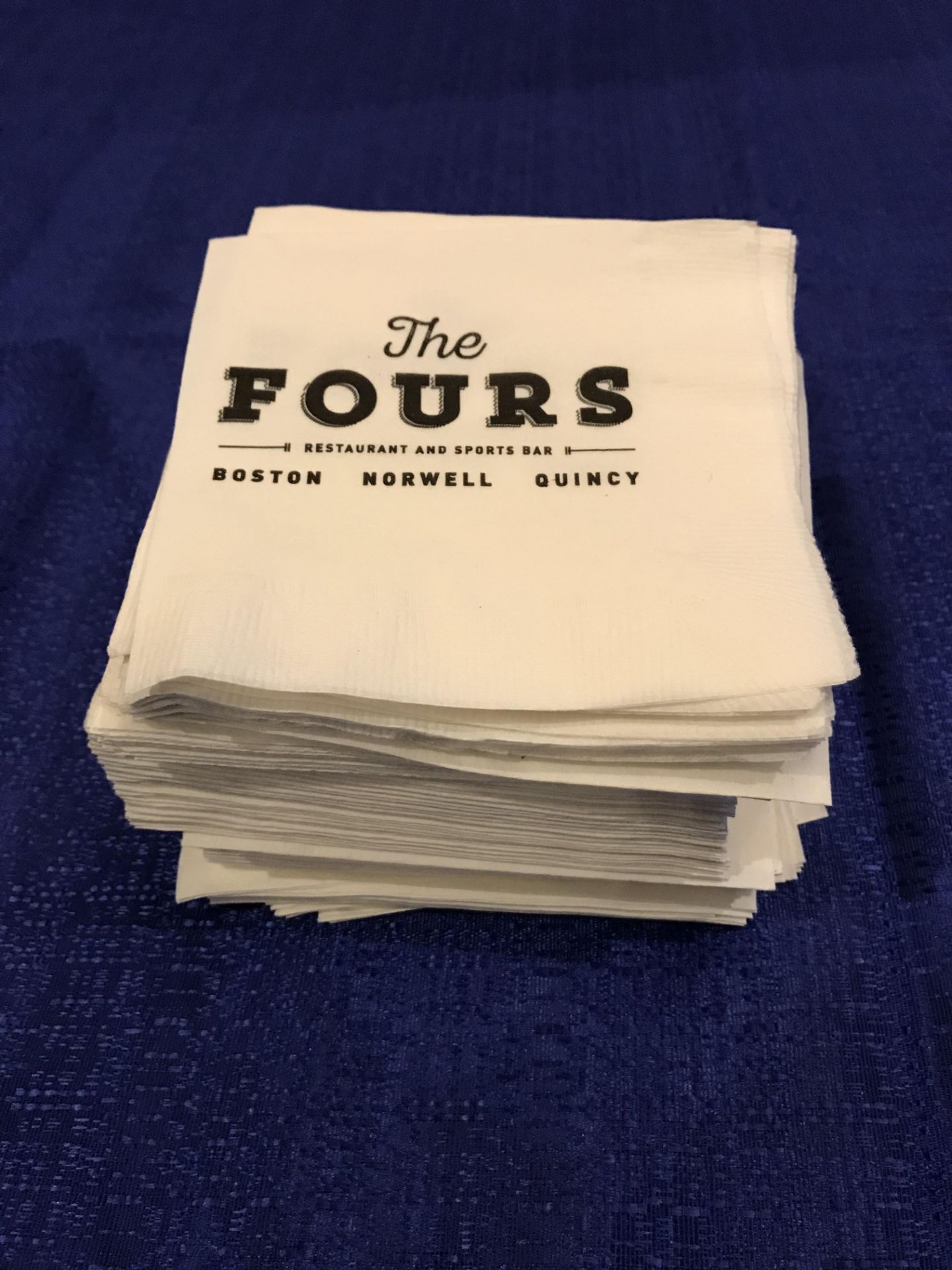 (Lot) The Fours Cocktail Napkins