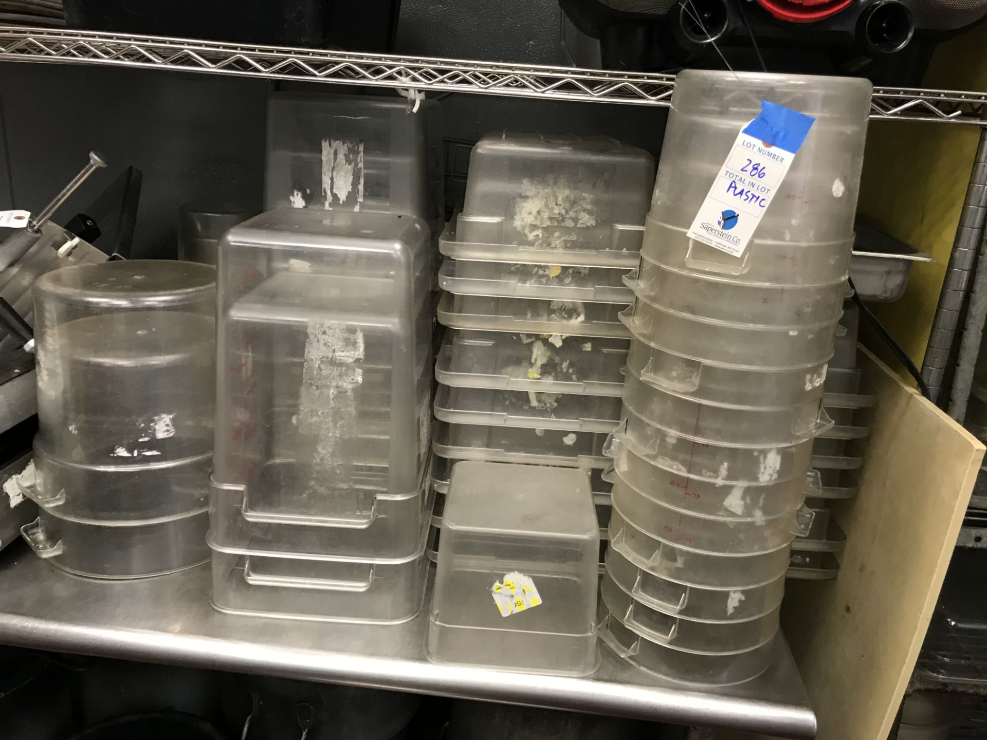 {LOT} Plastic Tubs and Containers in Upstairs Kitchen (2nd Floor) - Image 2 of 4