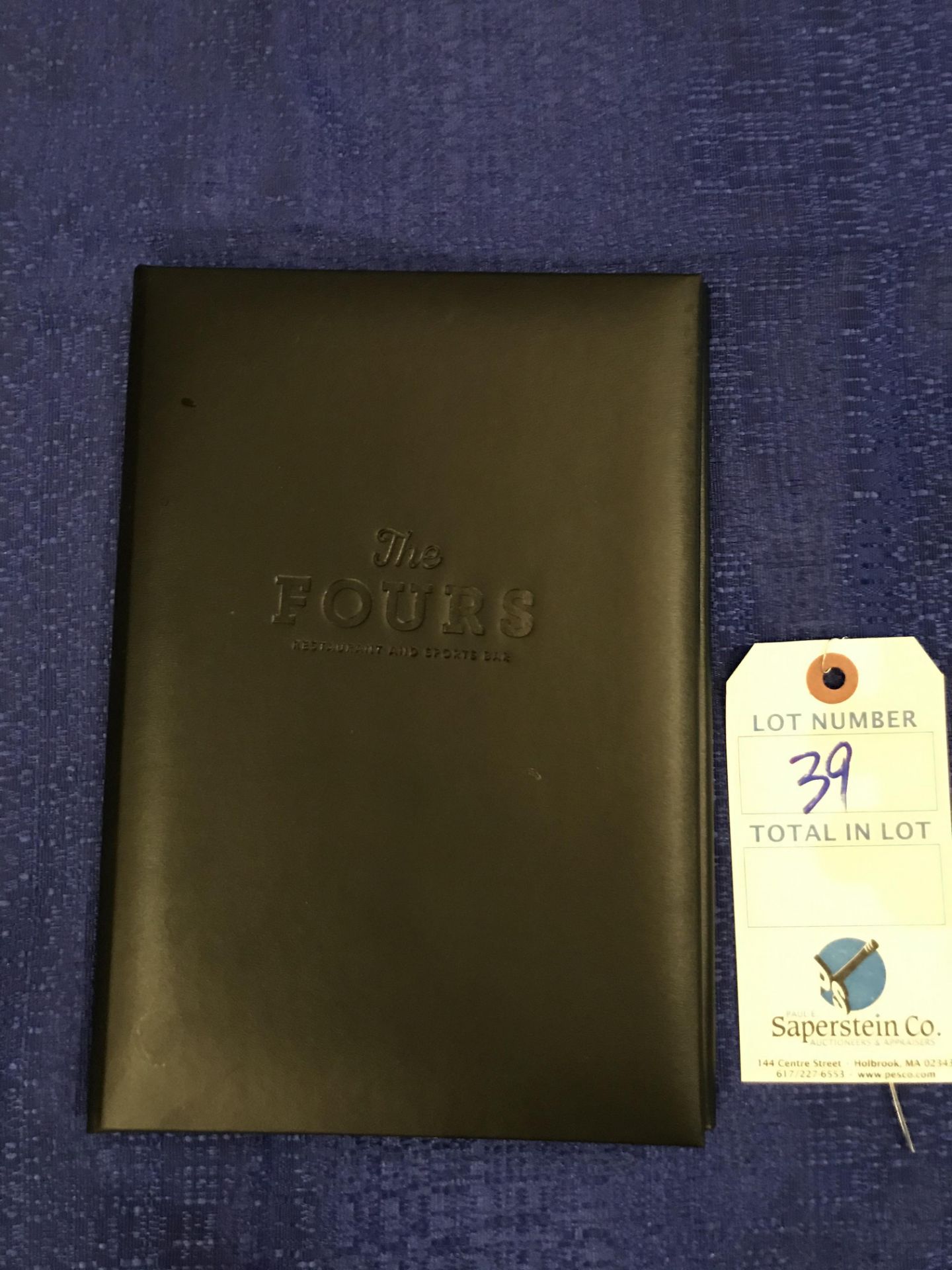 Fours Logo Tri-Fold Menu Holder New