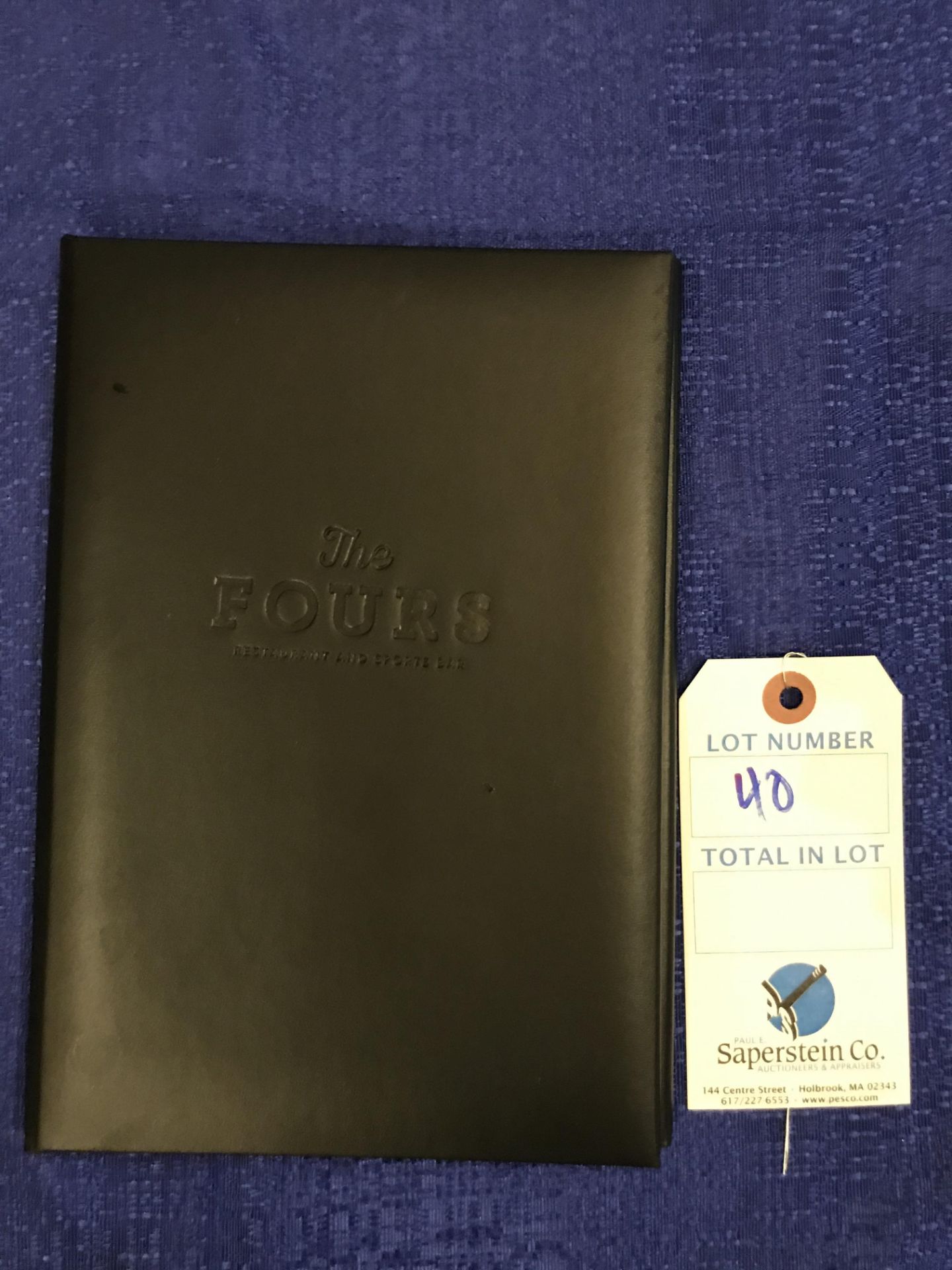 Fours Logo Tri-Fold Menu Holder New