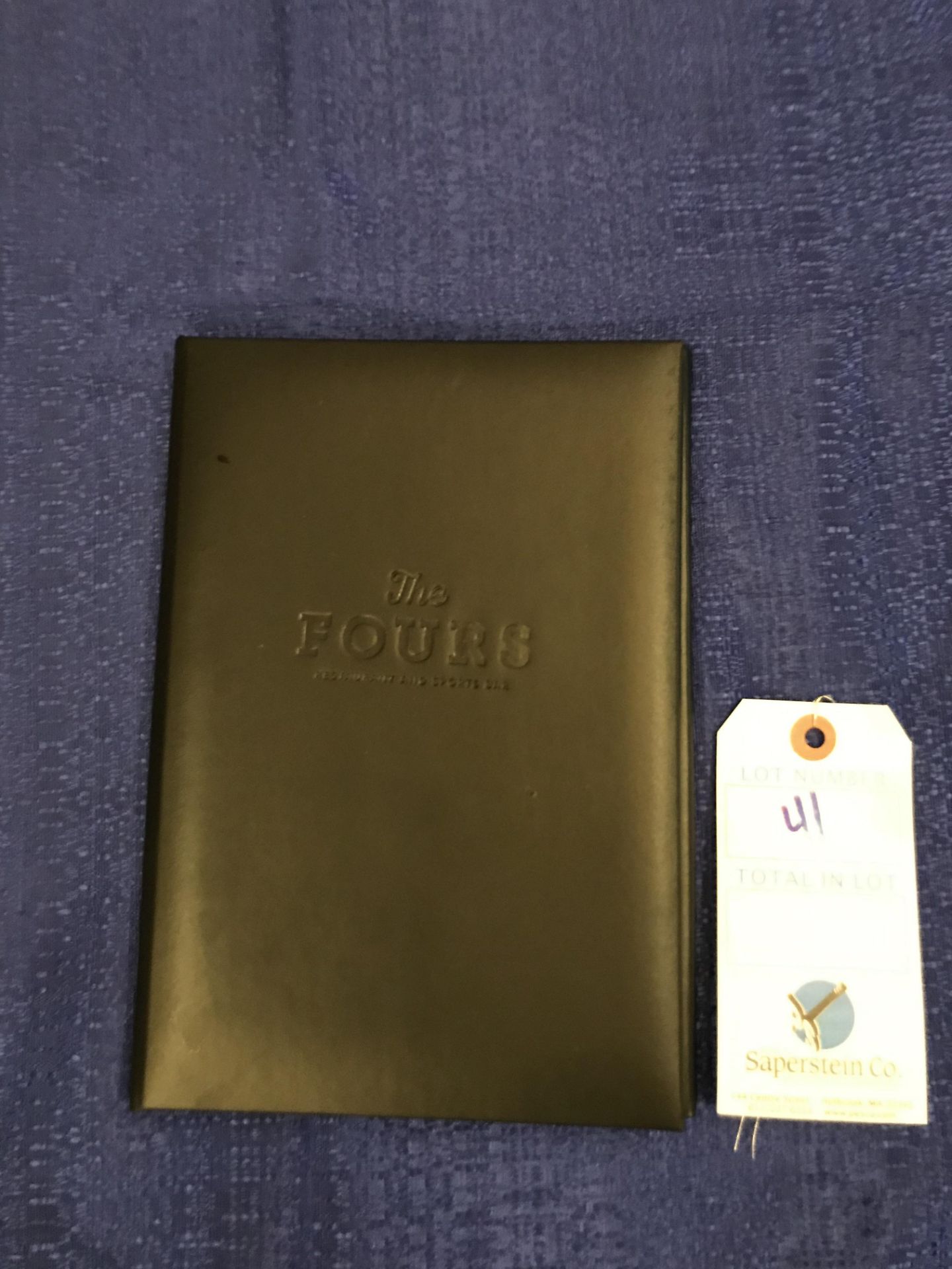 Fours Logo Tri-Fold Menu Holder New