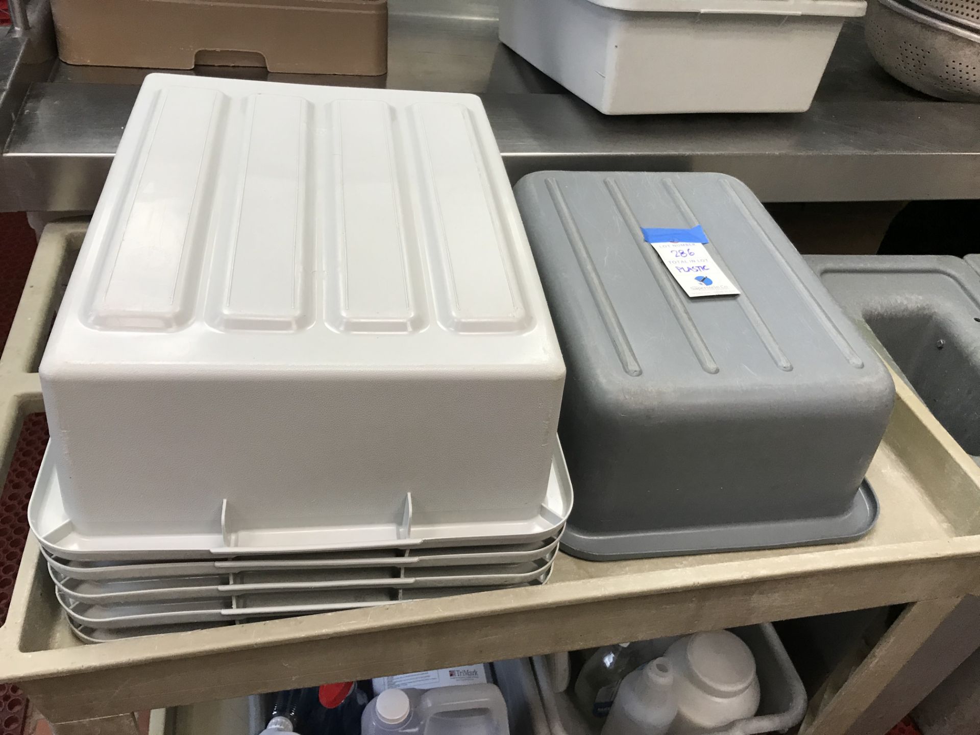 {LOT} Plastic Tubs and Containers in Upstairs Kitchen (2nd Floor) - Image 3 of 4