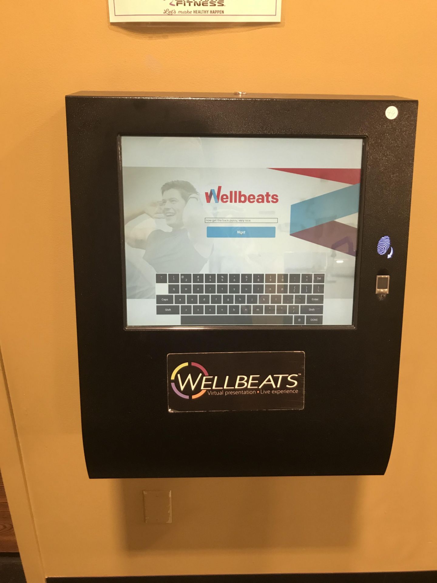 Wellbeats Virtual Presentation Touchscreen Monitor PC (WYOMING, RI LOCATION)