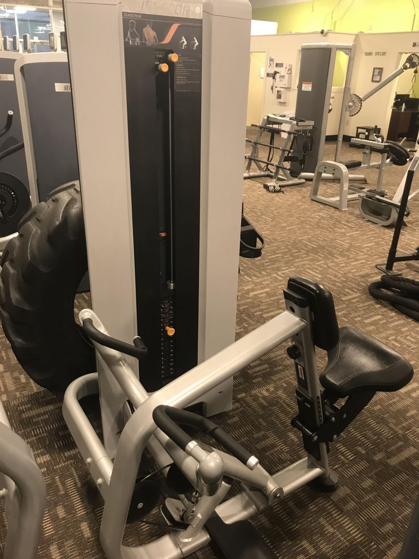Precor C Line Seated Row #BWJMA15090001 w/250lb. Weight Stack & Adjustable Seat (WYOMING, RI - Image 2 of 3