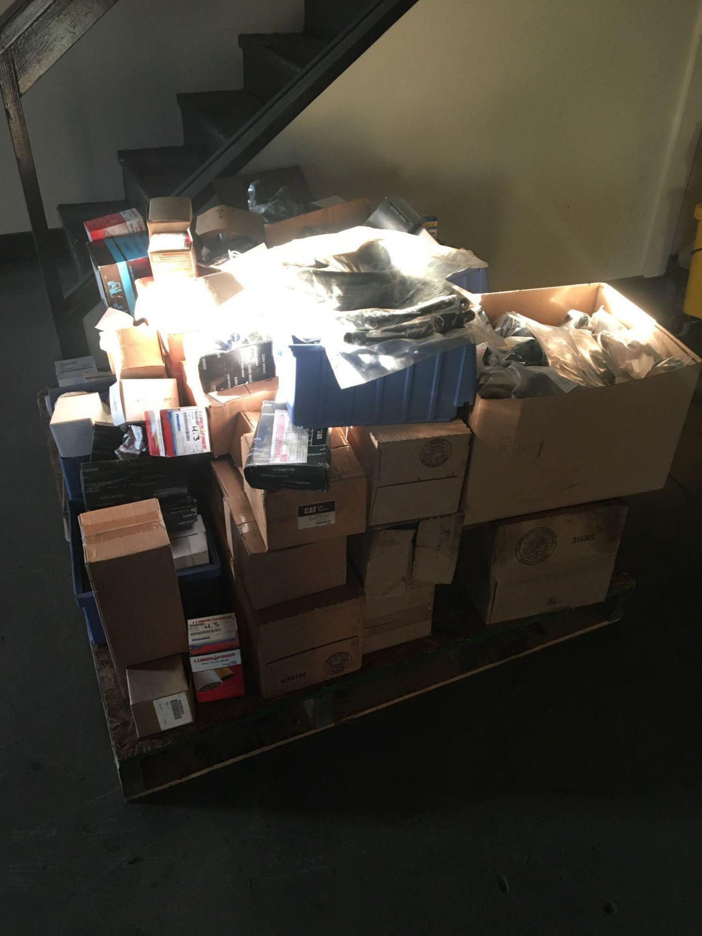 Pallet Lot of Forklift Filters, Etc.