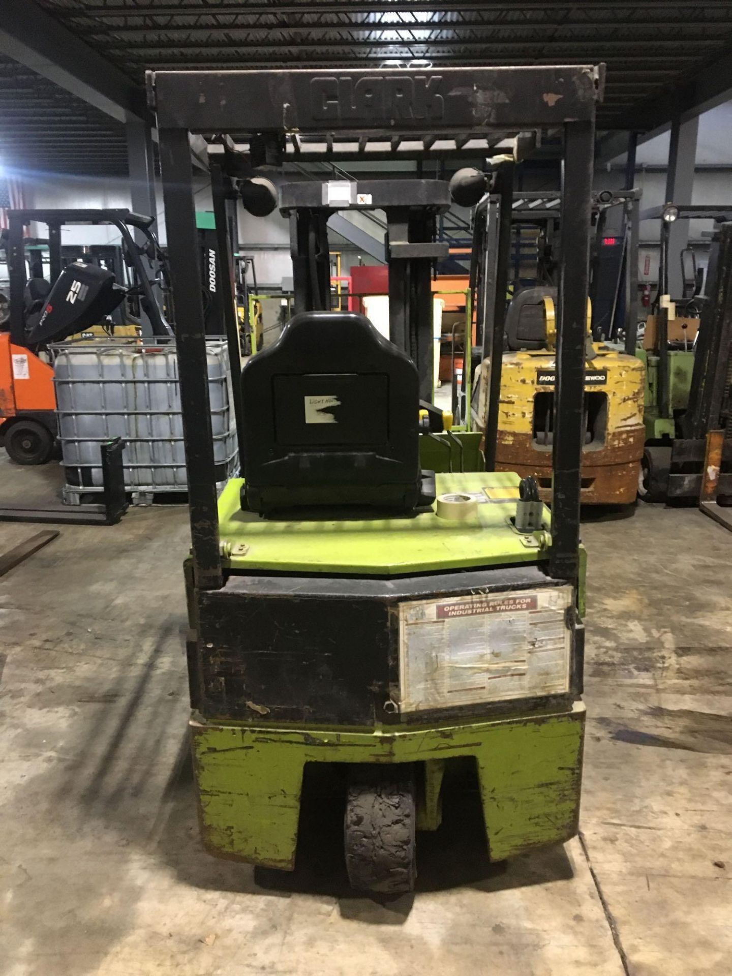 Electric Forklift, Clark, TM20, Max Ht 170", Max Cap 3425lbs, Hrs Unknown - Image 6 of 8
