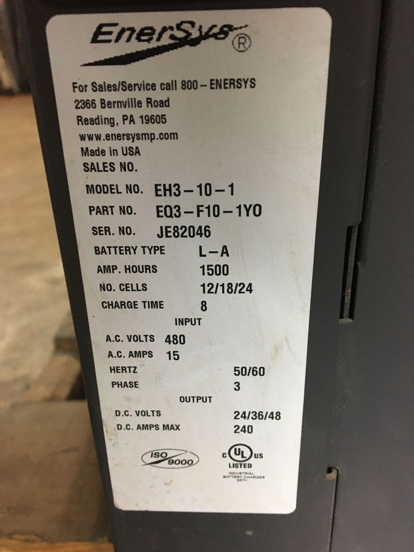 Enersys 36V Charger and Variable 24/36/48V Charger, - Image 6 of 6