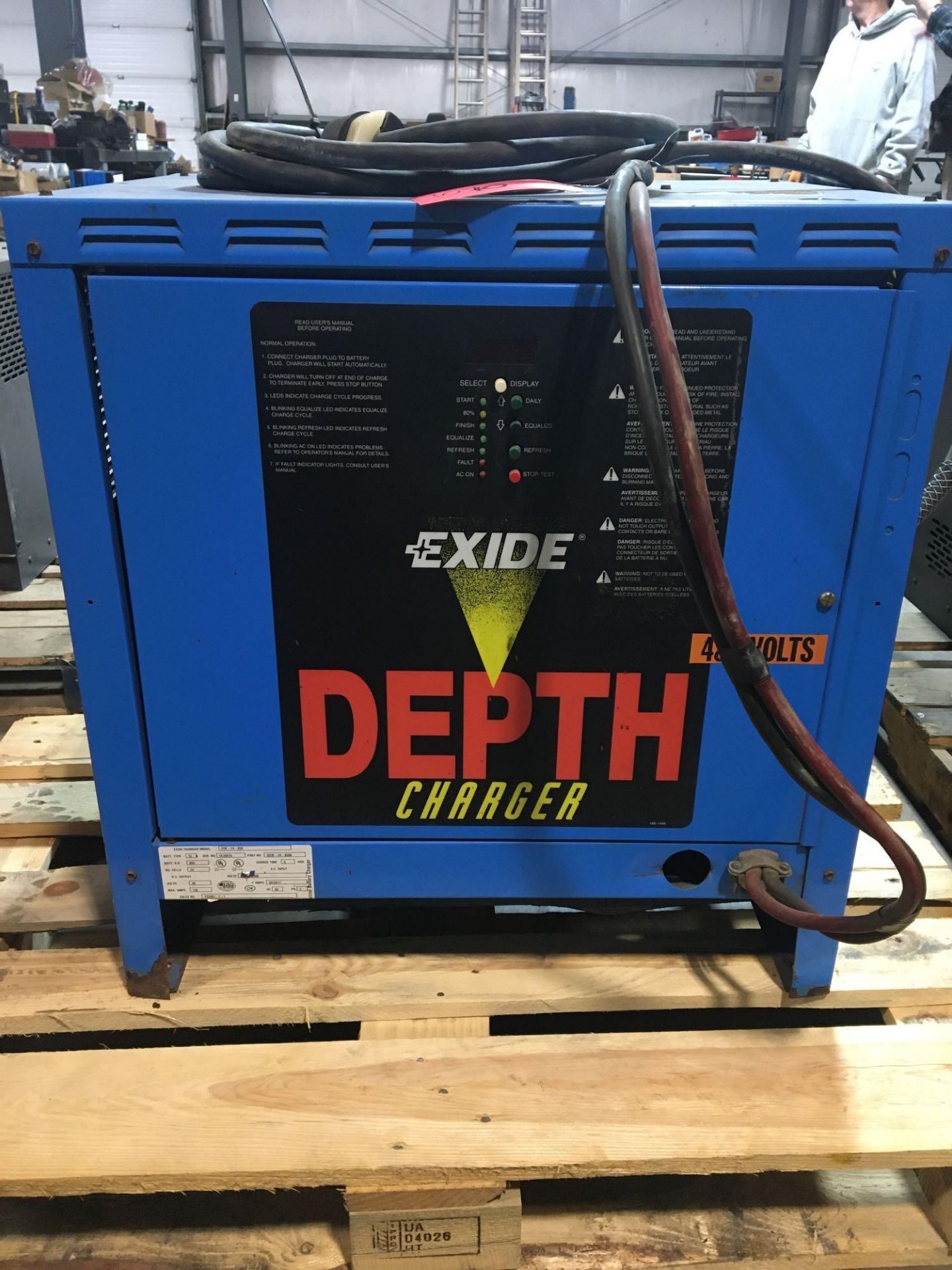 Exide 48V Charger, Model D3e-24-850