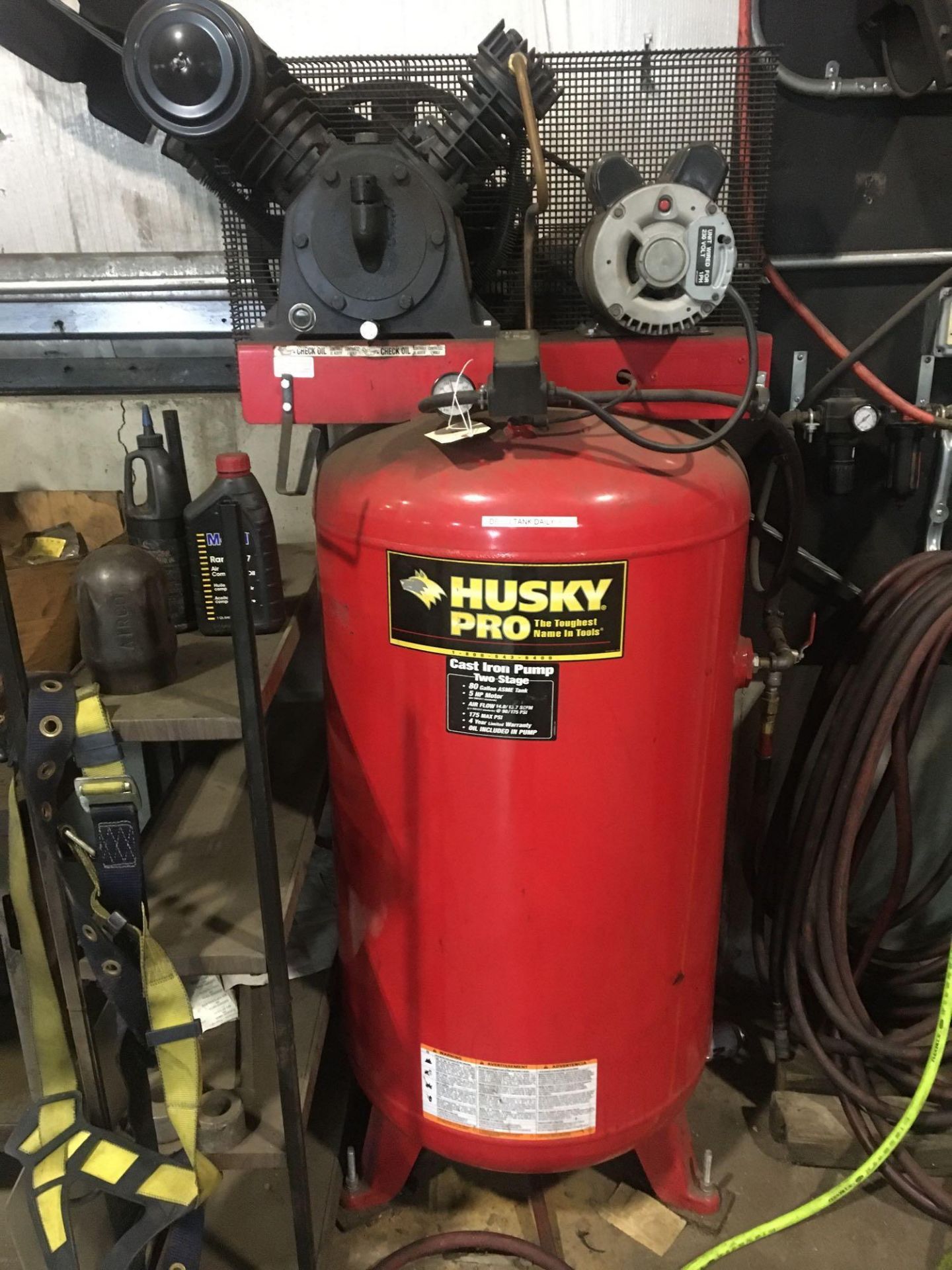 Husky Pro Air Compressor and Air Lines