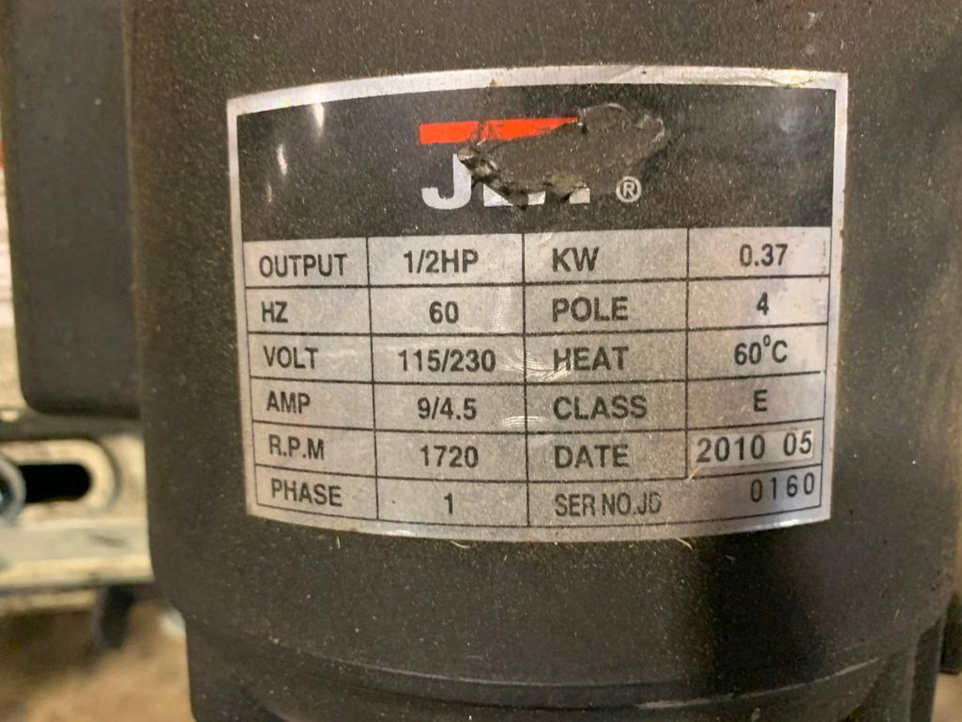 JET Horizontal/Vertical Bandsaw 1/2HP, Phase 1 Serial # JD0160 - Image 5 of 5