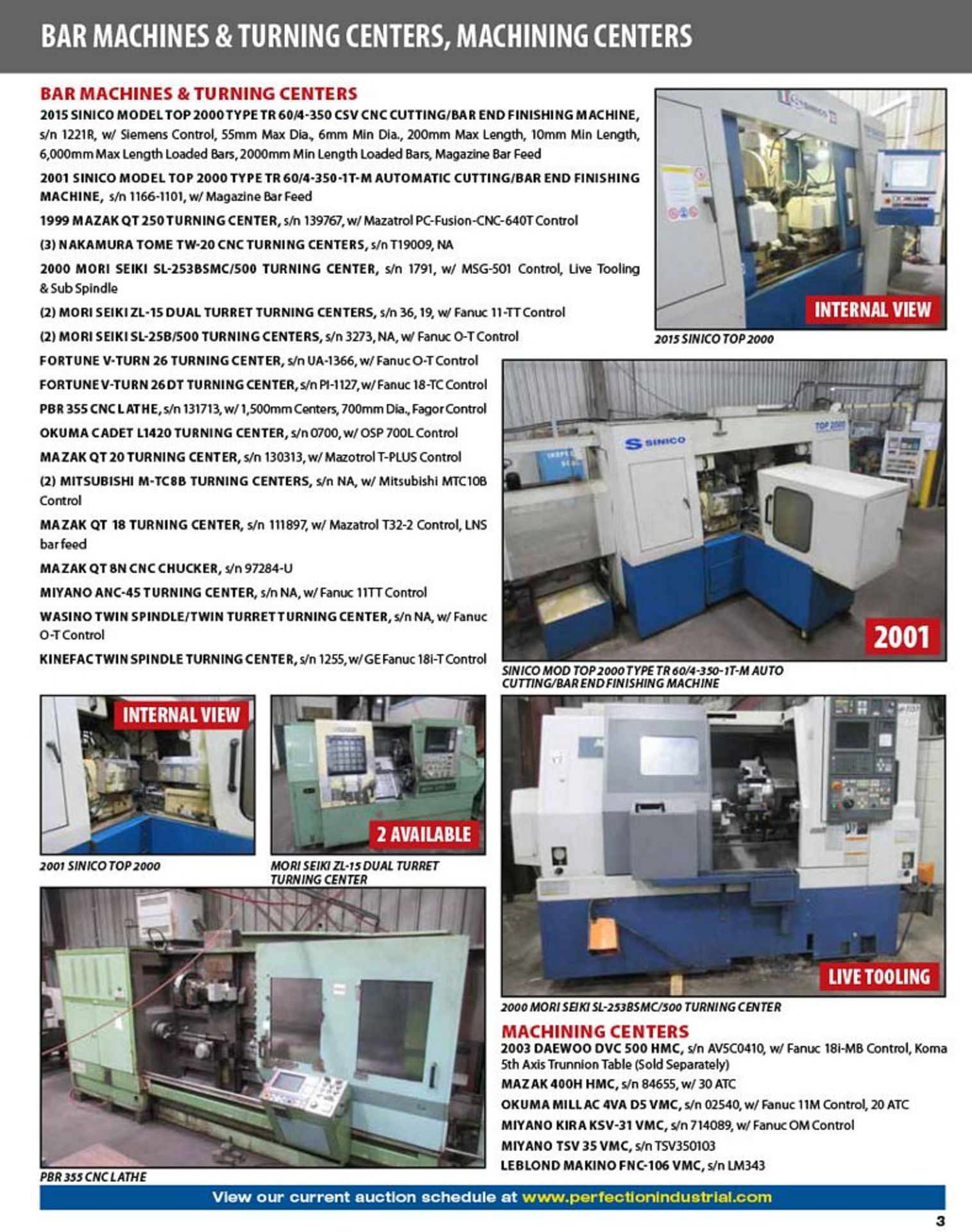 FEAT: CNC Bar Machines, Forging Presses, Heat Treat, Machine Tools, Gear Machinery Support - Image 3 of 6