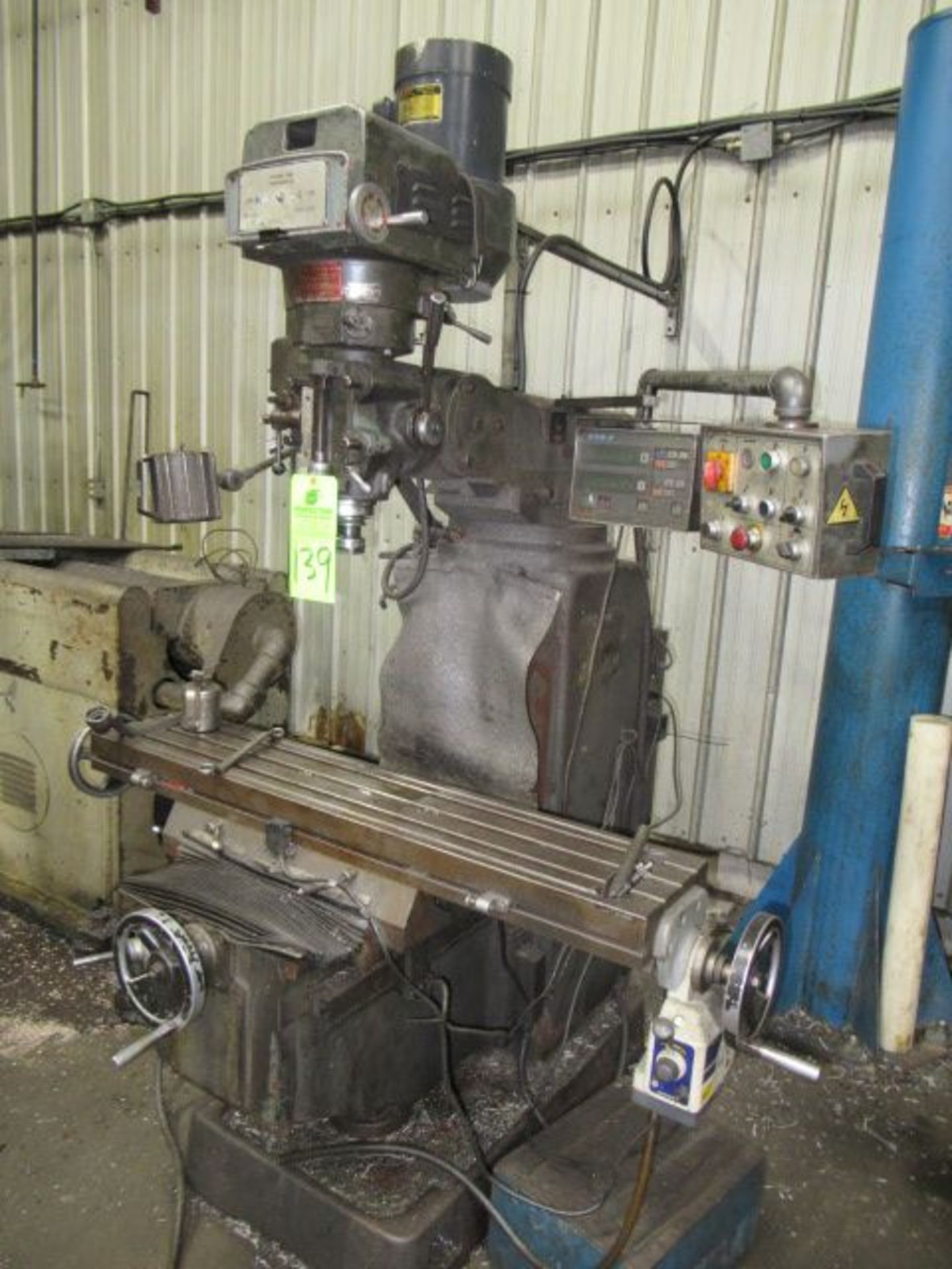 EAST LION 5 hp Vertical Mill, s/n 980203, w/ Power Feed Table ($900 Rigging Cost) - Image 2 of 3