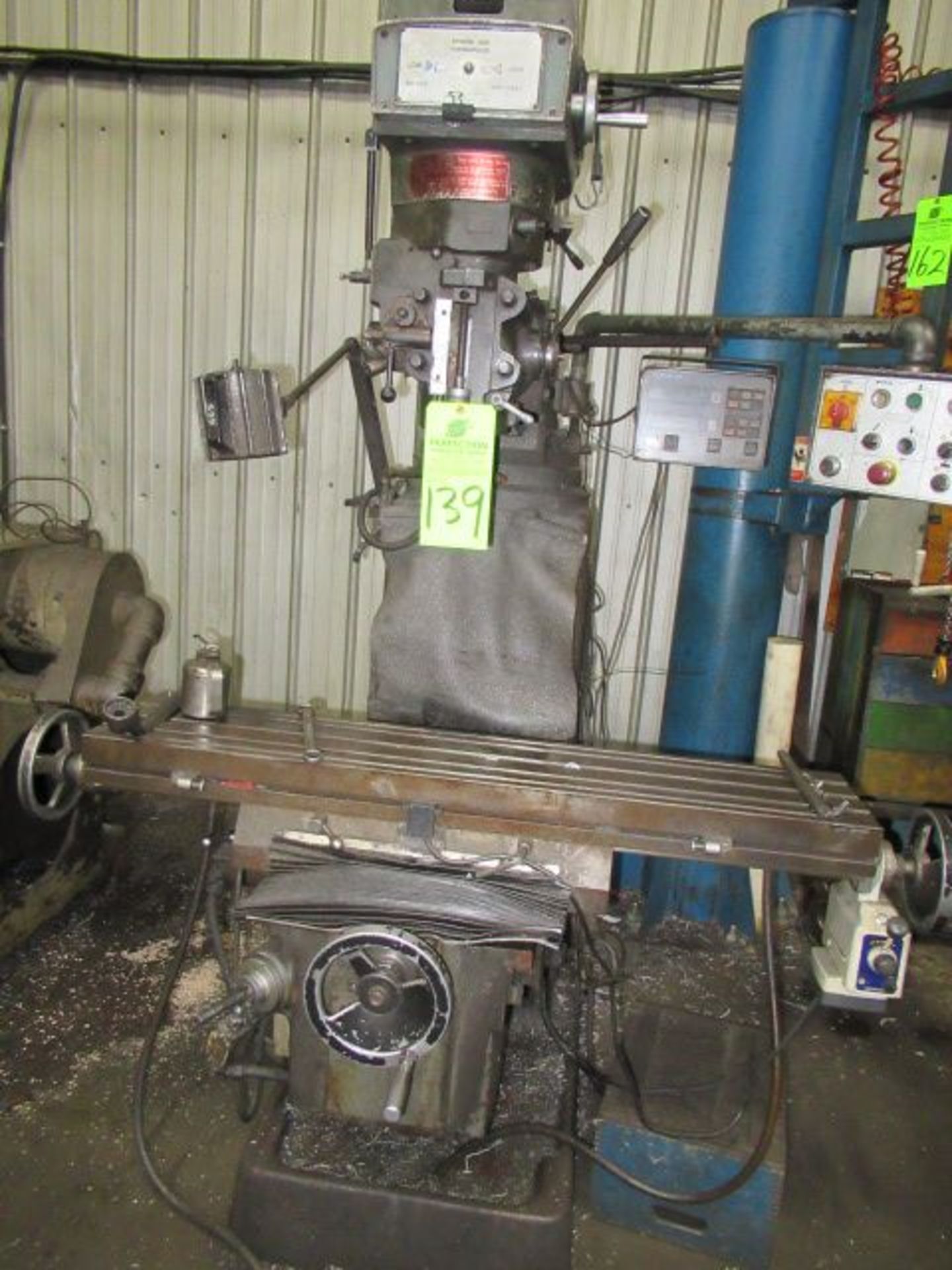 EAST LION 5 hp Vertical Mill, s/n 980203, w/ Power Feed Table ($900 Rigging Cost)