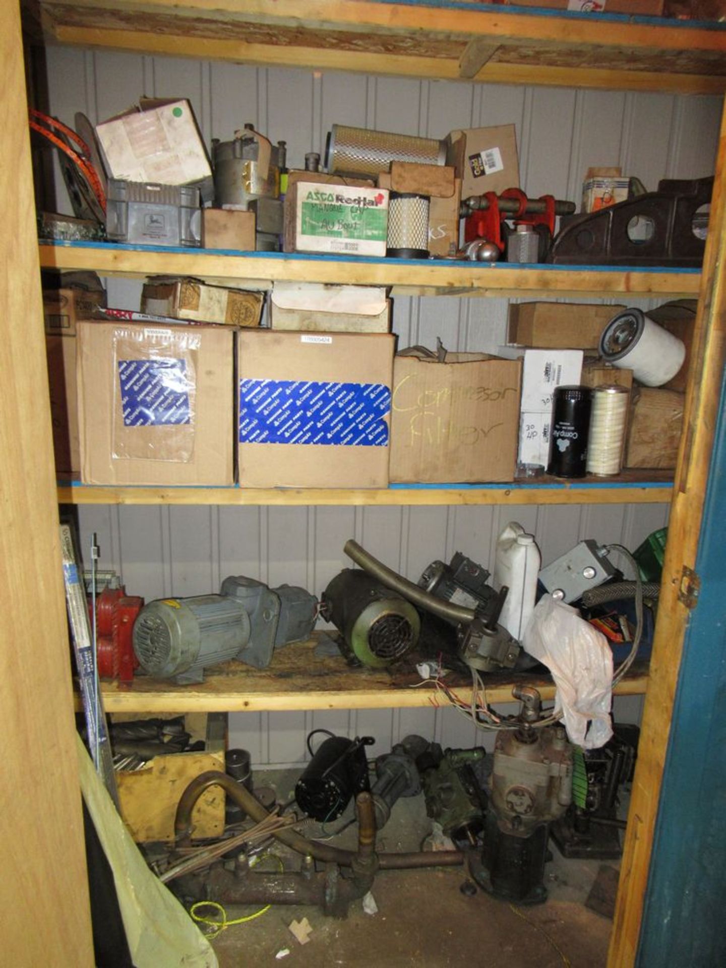 Contents Of Room Under Stairway Pumps, Motors, Filters, Assorted Repair Parts