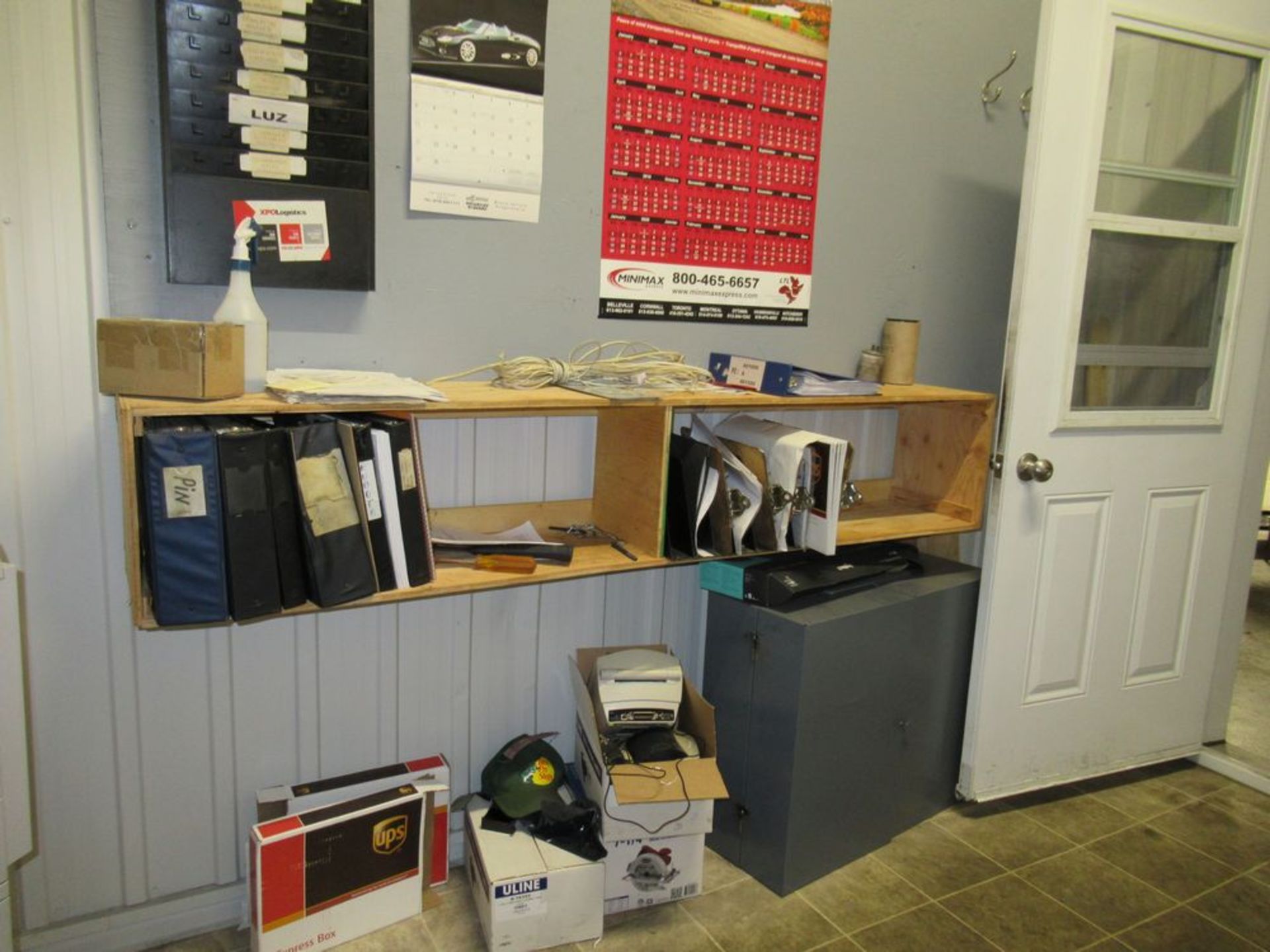 Contents Of Office Desk, Chairs, File Cabinets & Misc.