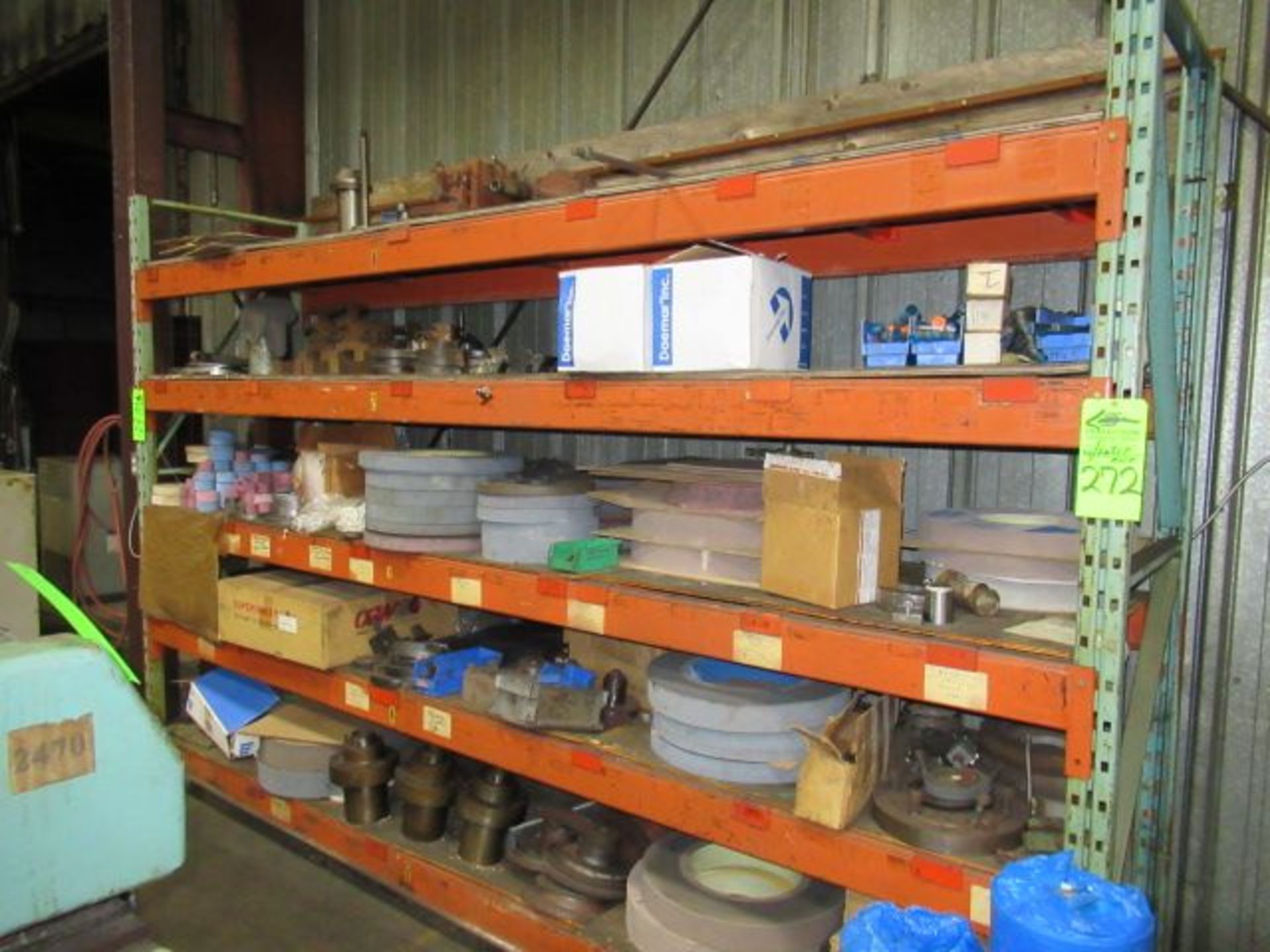 Lot. Grinding Wheels & Grinding Wheel Attachments Assorted Sizes & Types w/ Pallet Racks - Image 2 of 4