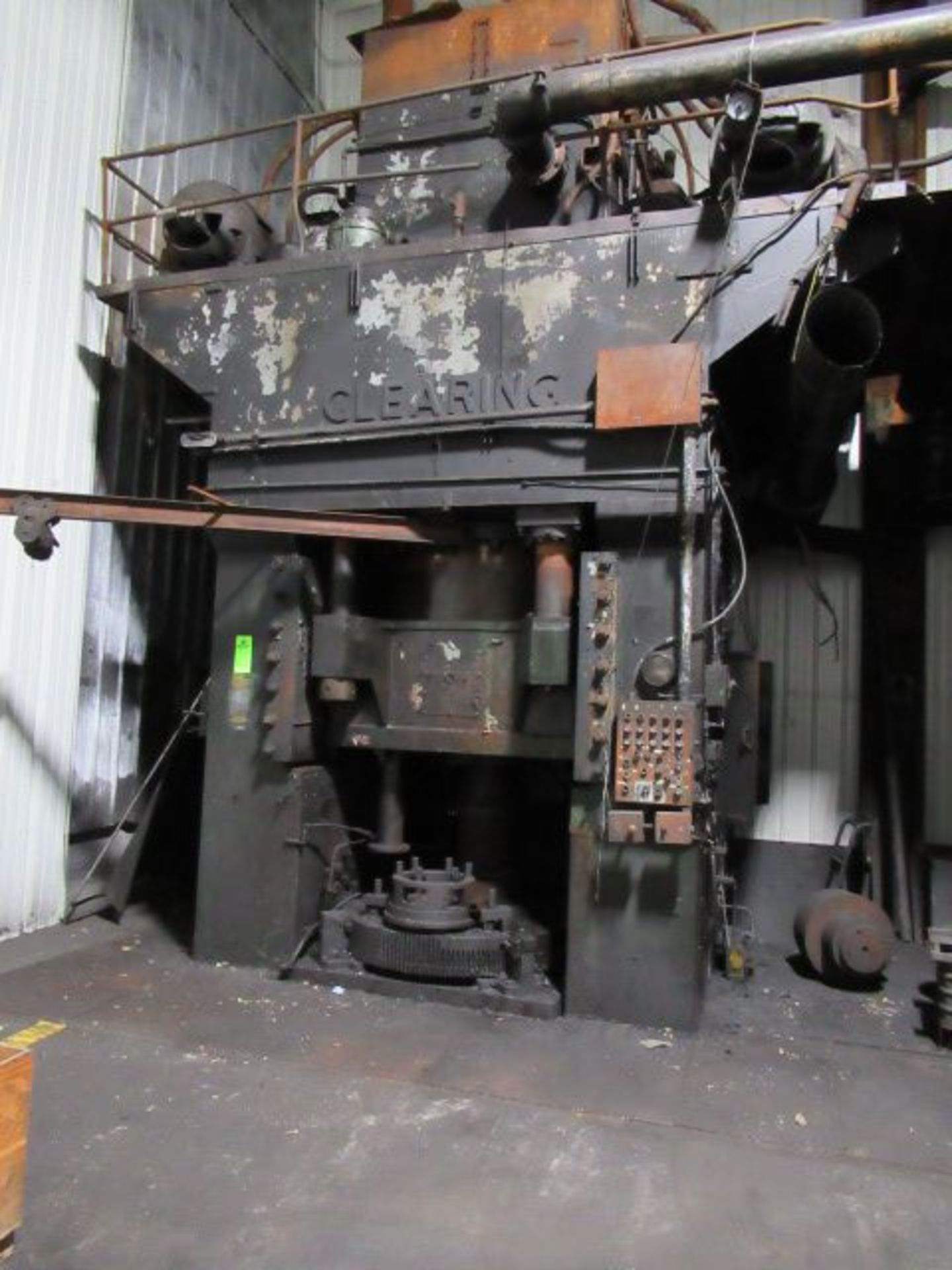Clearing H-3000-60 Hydraulic Forging Press w/ 18" Stk, 50" S H, s/n 51-17248-P (Note: No Electrics