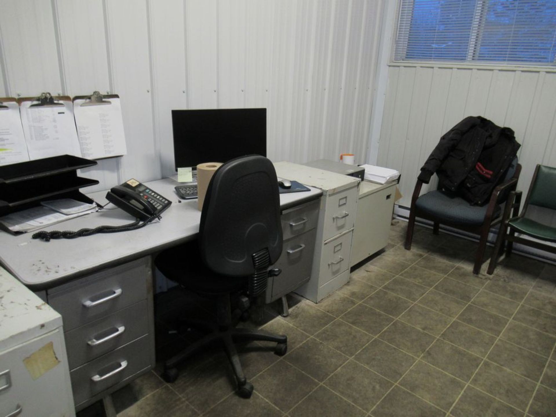 Contents Of Office Desk, Chairs, File Cabinets & Misc. - Image 2 of 2