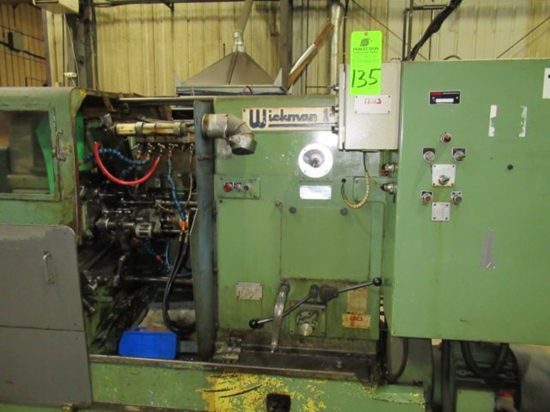 WICKMAN 1"-6S Special Long Bar Feed Bar Machine, s/n 46/556 ($1500 Rigging Cost)