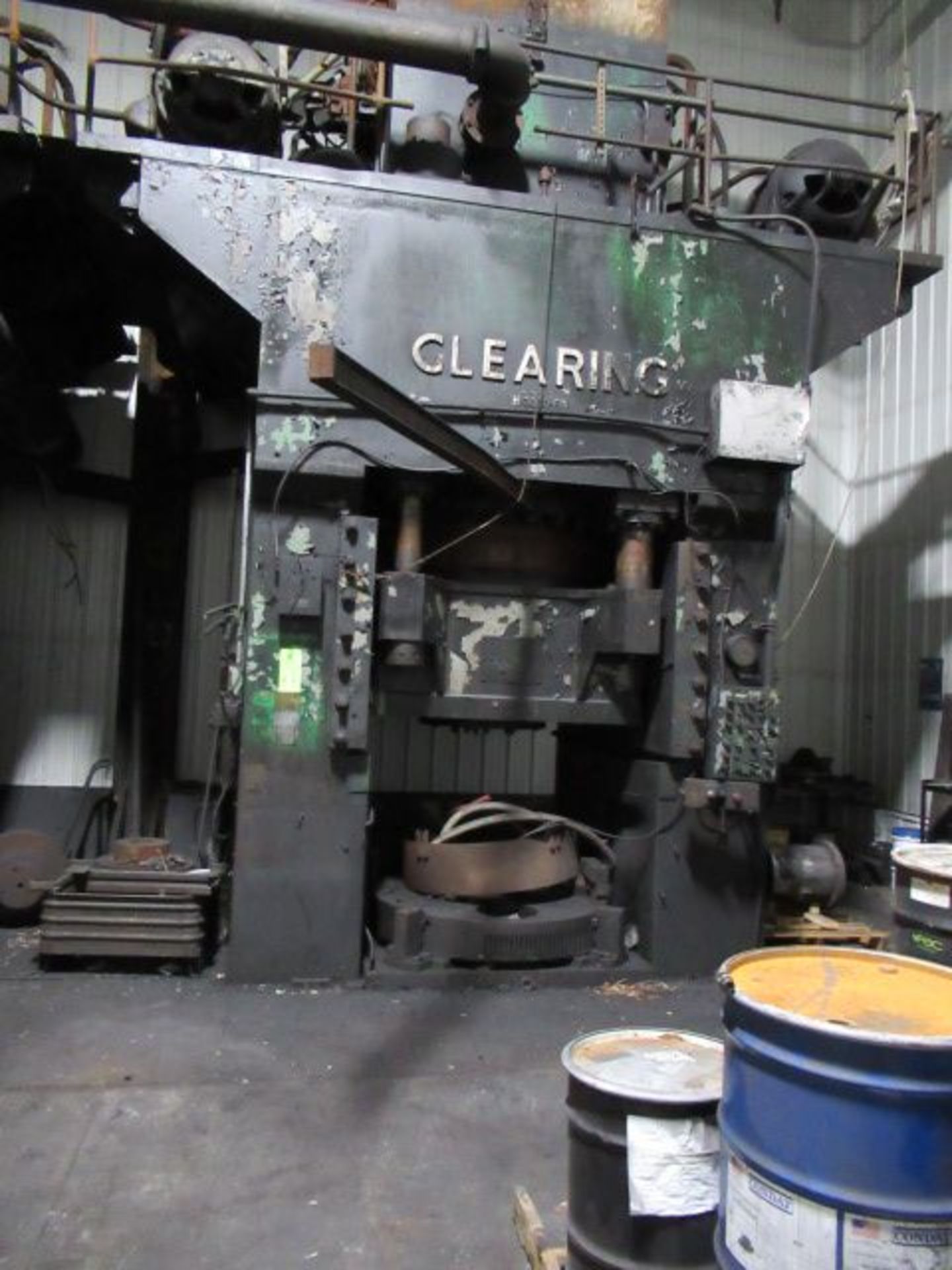 Clearing H-3000-60 Hydraulic Forging Press w/ 18" Stk, 50" S H, s/n 51-17240-P (Note: No Electrics